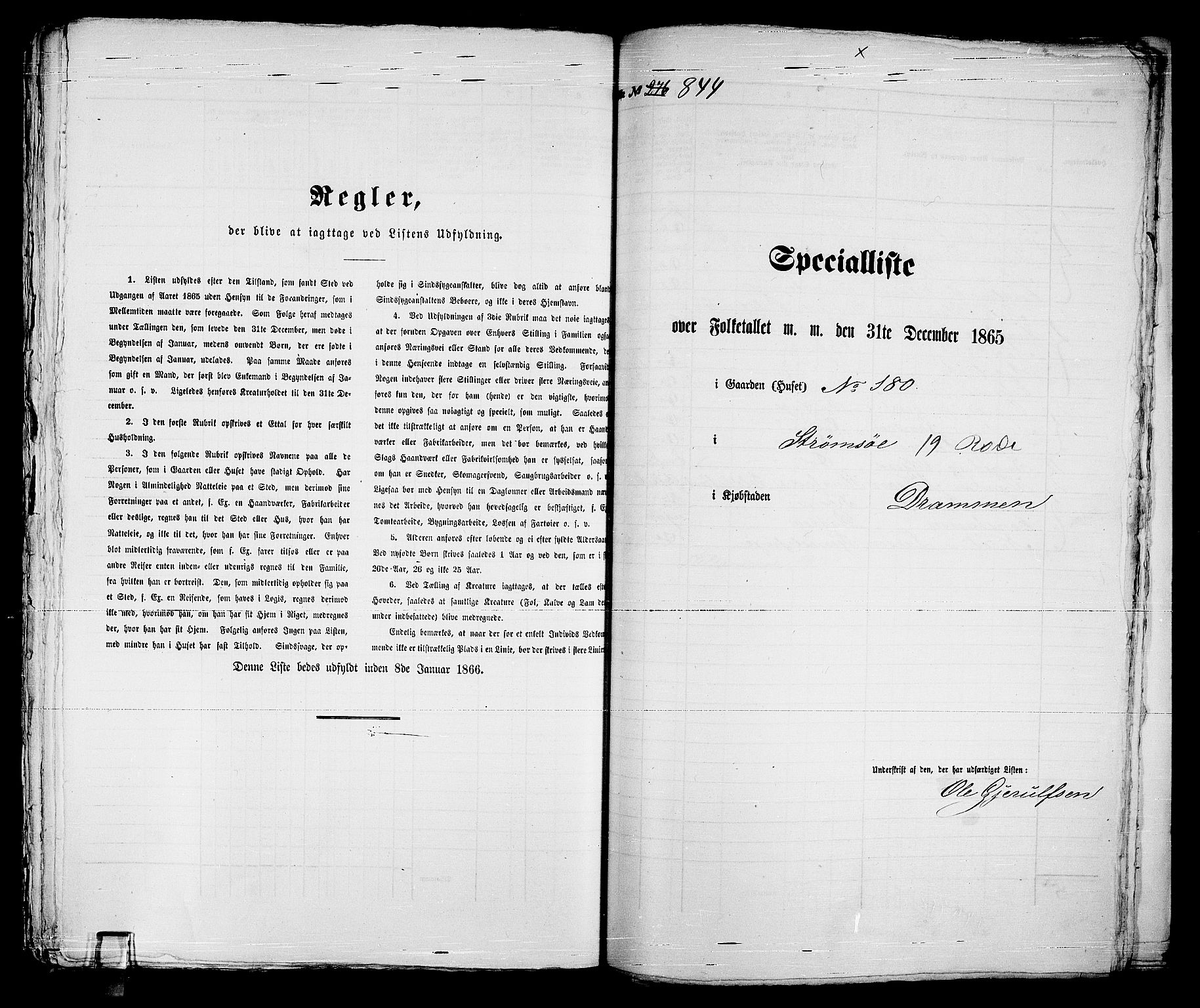 RA, 1865 census for Strømsø in Drammen, 1865, p. 503