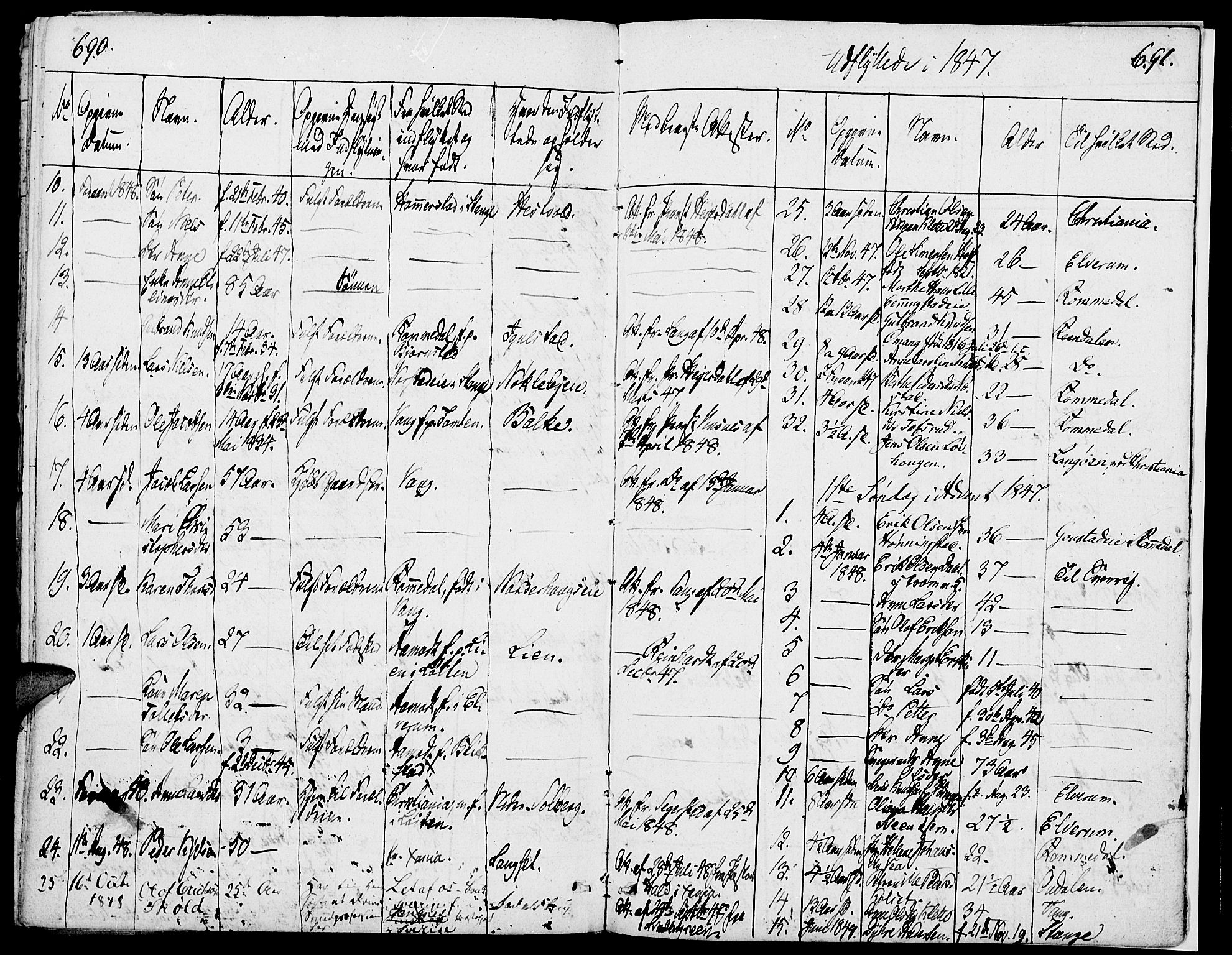 Løten prestekontor, SAH/PREST-022/K/Ka/L0006: Parish register (official) no. 6, 1832-1849, p. 690-691