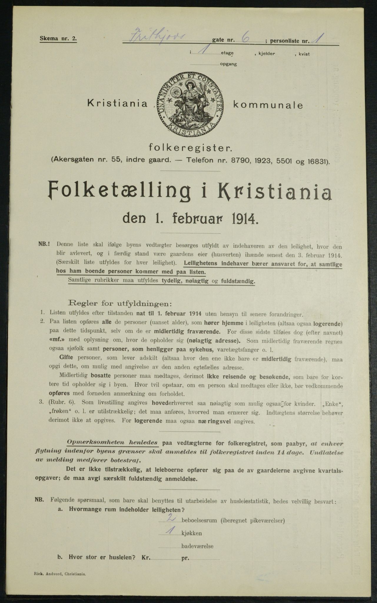 OBA, Municipal Census 1914 for Kristiania, 1914, p. 27027