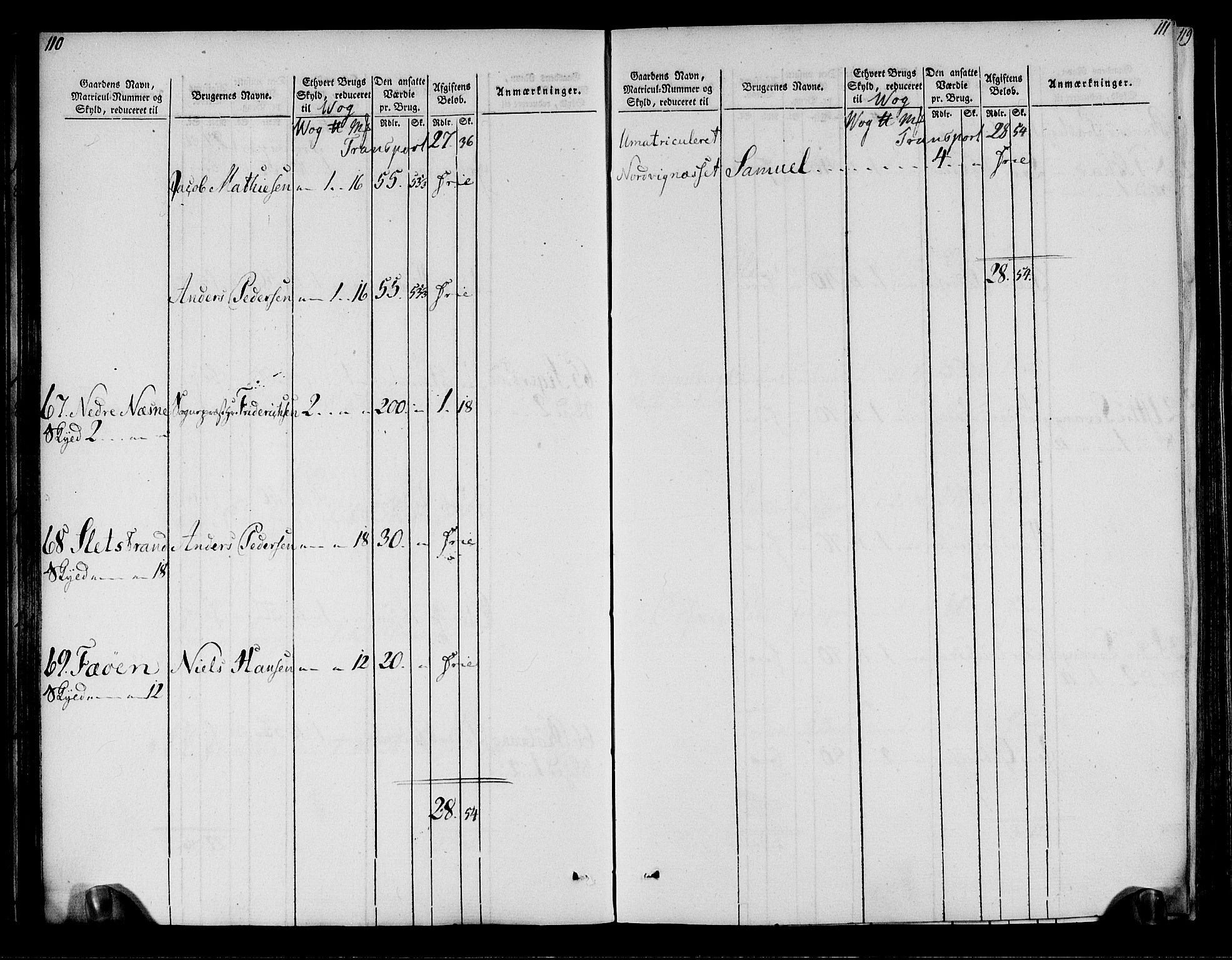 Rentekammeret inntil 1814, Realistisk ordnet avdeling, AV/RA-EA-4070/N/Ne/Nea/L0158: Helgeland fogderi. Oppebørselsregister, 1803-1804, p. 59