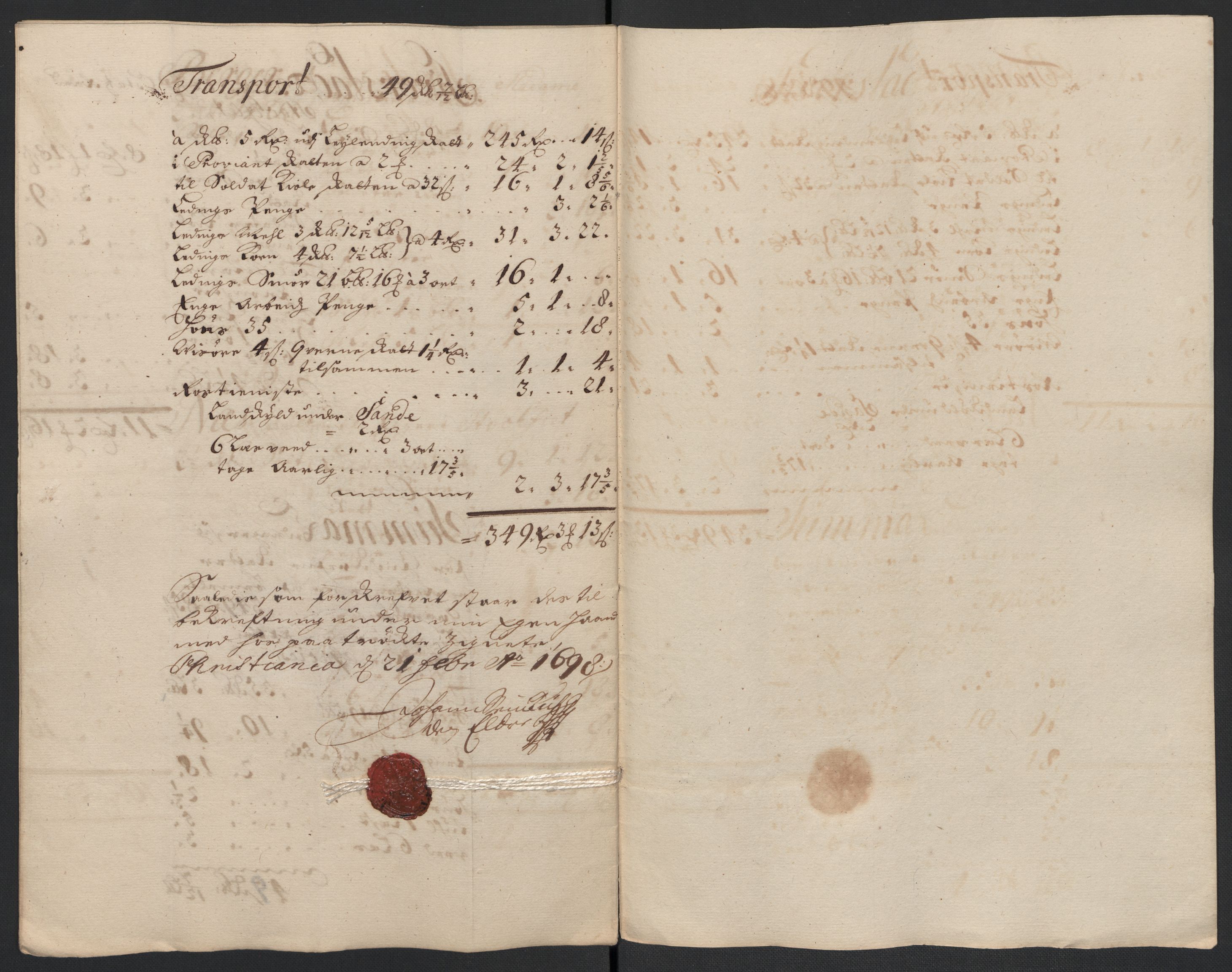 Rentekammeret inntil 1814, Reviderte regnskaper, Fogderegnskap, AV/RA-EA-4092/R10/L0440: Fogderegnskap Aker og Follo, 1696-1697, p. 398
