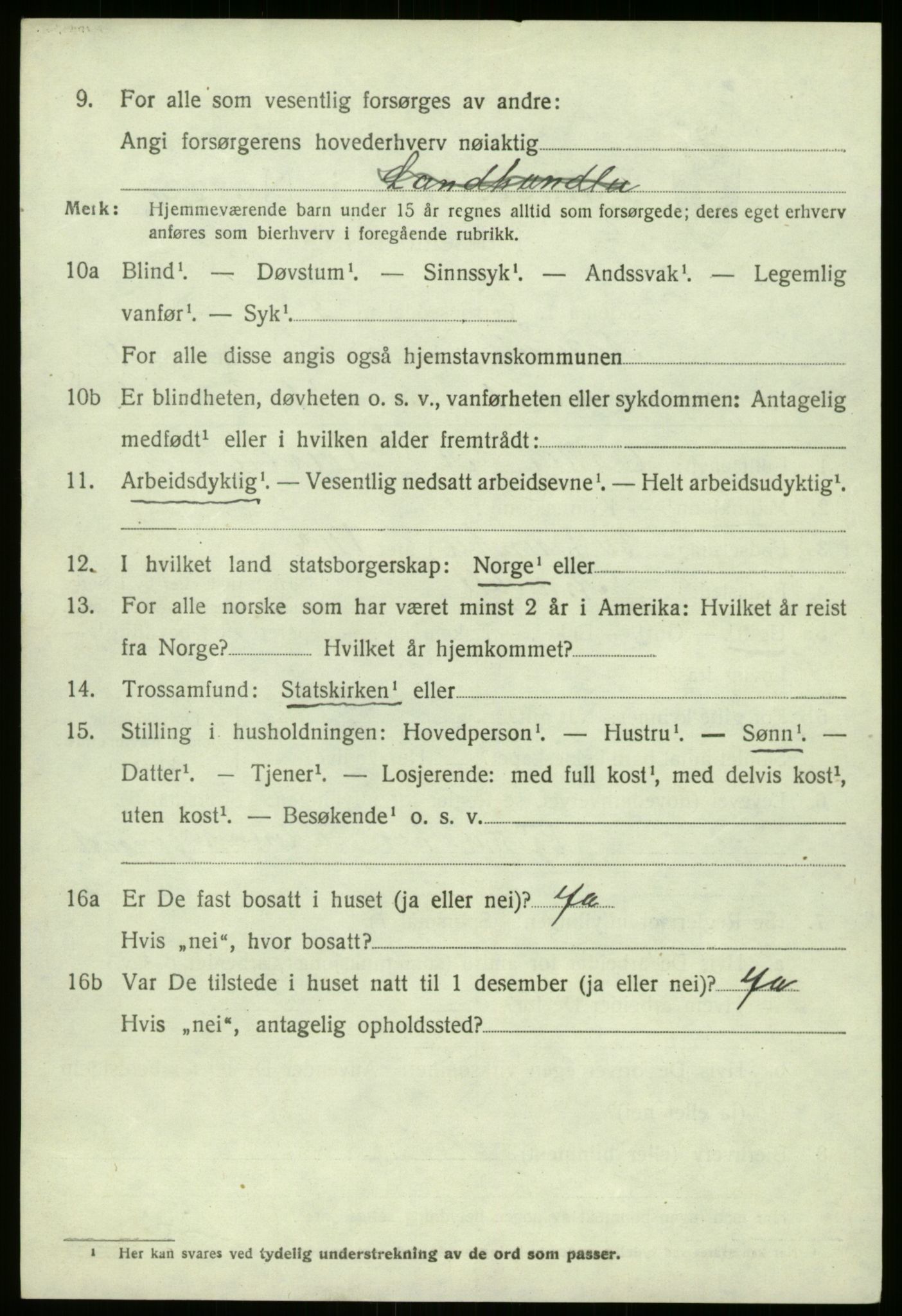 SAB, 1920 census for Askvoll, 1920, p. 5953