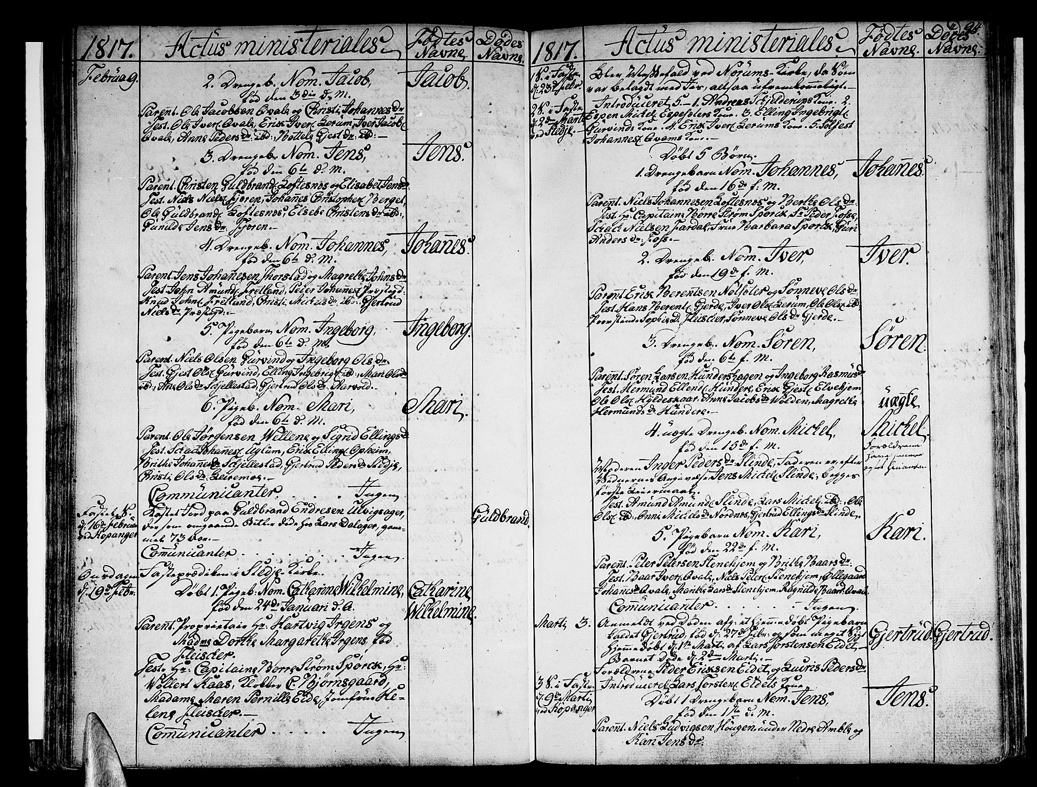 Sogndal sokneprestembete, AV/SAB-A-81301/H/Haa/Haaa/L0009: Parish register (official) no. A 9, 1809-1821, p. 94