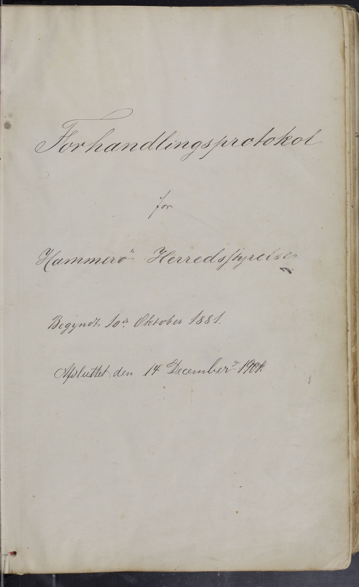 Hamarøy kommune. Formannskapet, AIN/K-18490.150/100/L0001: Møtebok, 1881-1901, p. 5