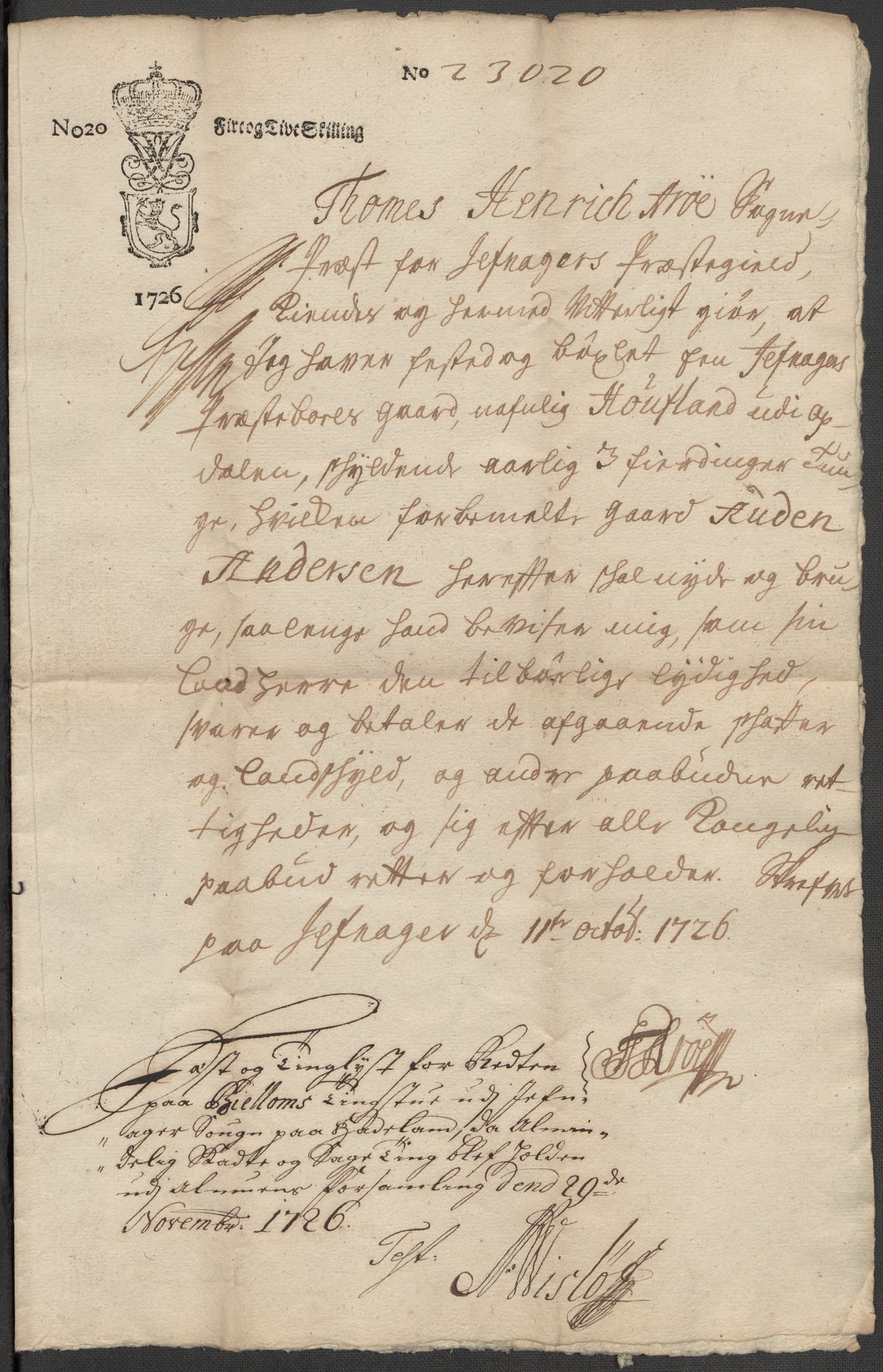 Riksarkivets diplomsamling, RA/EA-5965/F15/L0014: Prestearkiv - Oppland, 1696-1879, p. 55