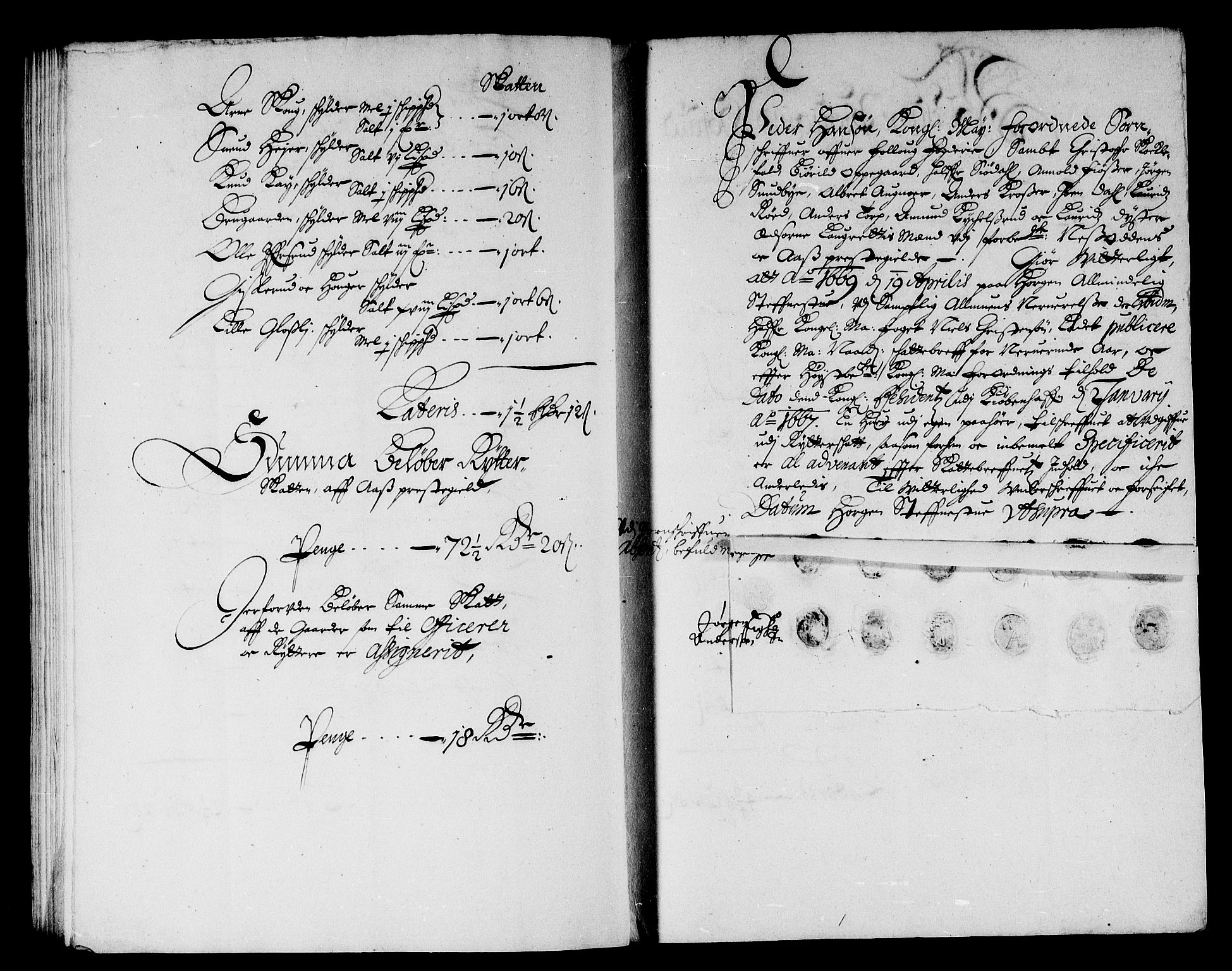 Rentekammeret inntil 1814, Reviderte regnskaper, Stiftamtstueregnskaper, Landkommissariatet på Akershus og Akershus stiftamt, AV/RA-EA-5869/R/Rb/L0057: Akershus stiftamt, 1669