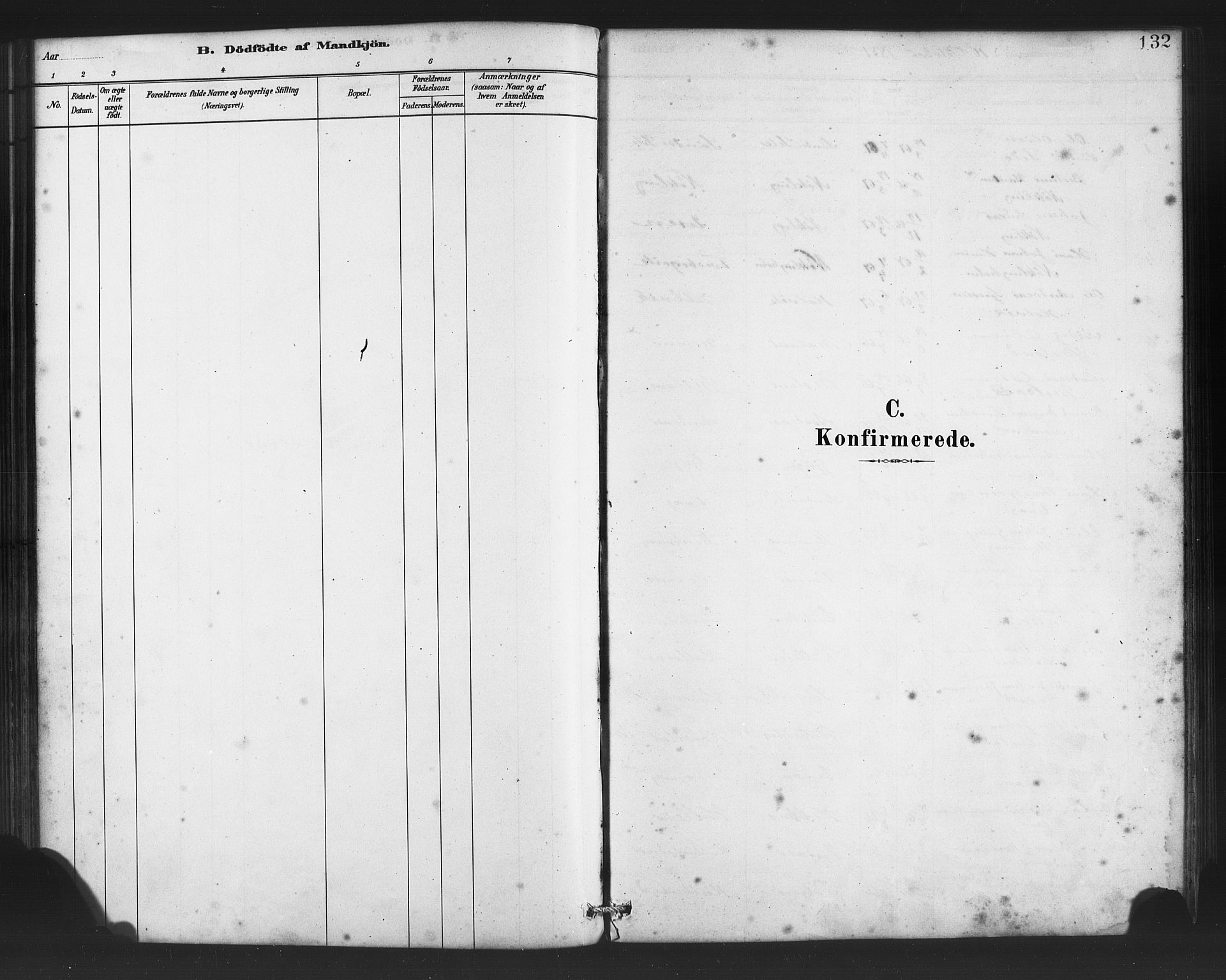 Finnås sokneprestembete, SAB/A-99925/H/Ha/Haa/Haac/L0001: Parish register (official) no. C 1, 1881-1894, p. 132