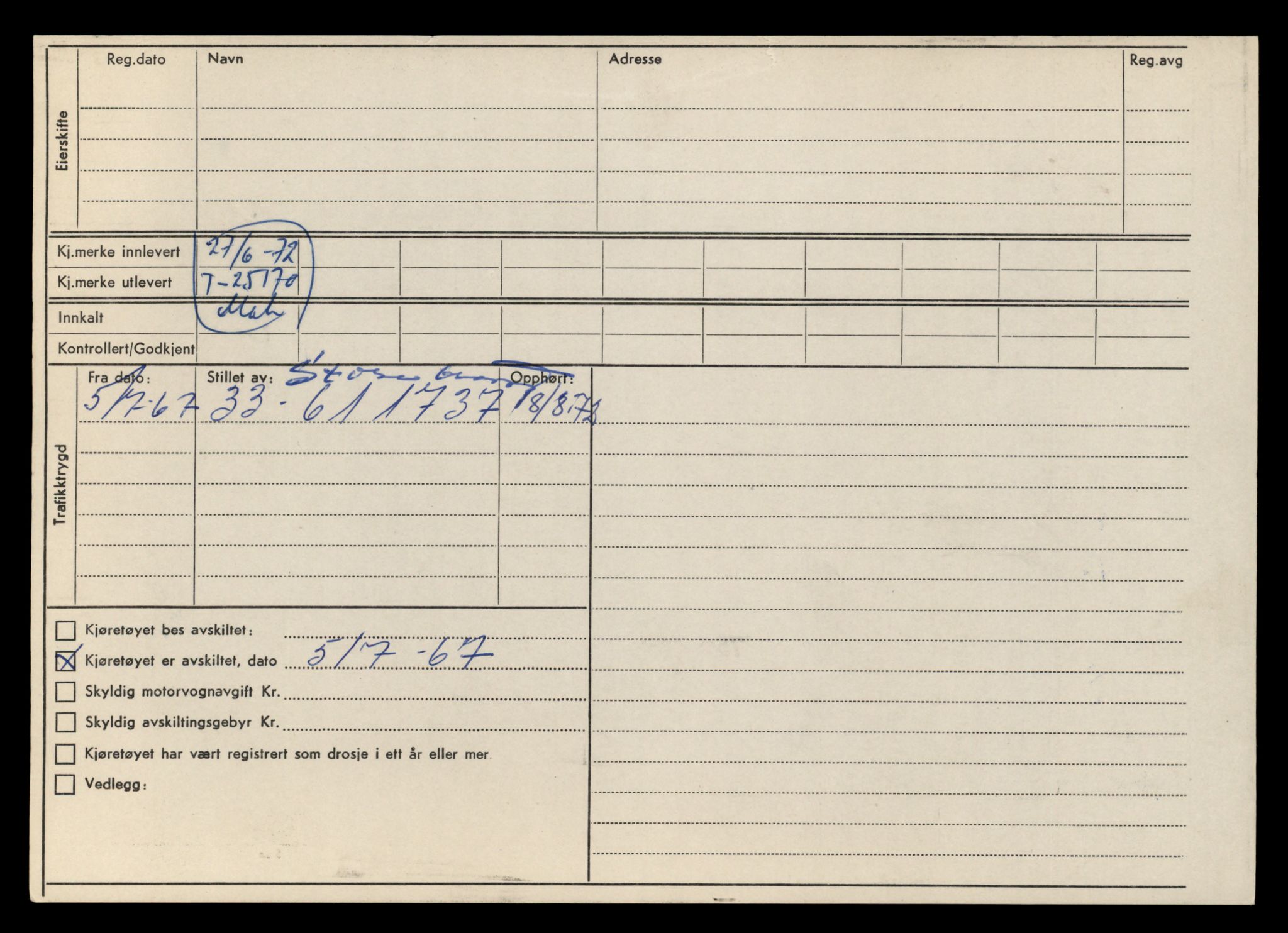 Møre og Romsdal vegkontor - Ålesund trafikkstasjon, AV/SAT-A-4099/F/Fe/L0068: Registreringskort for kjøretøy T 25170 - T 25354, 1927-1998, p. 4