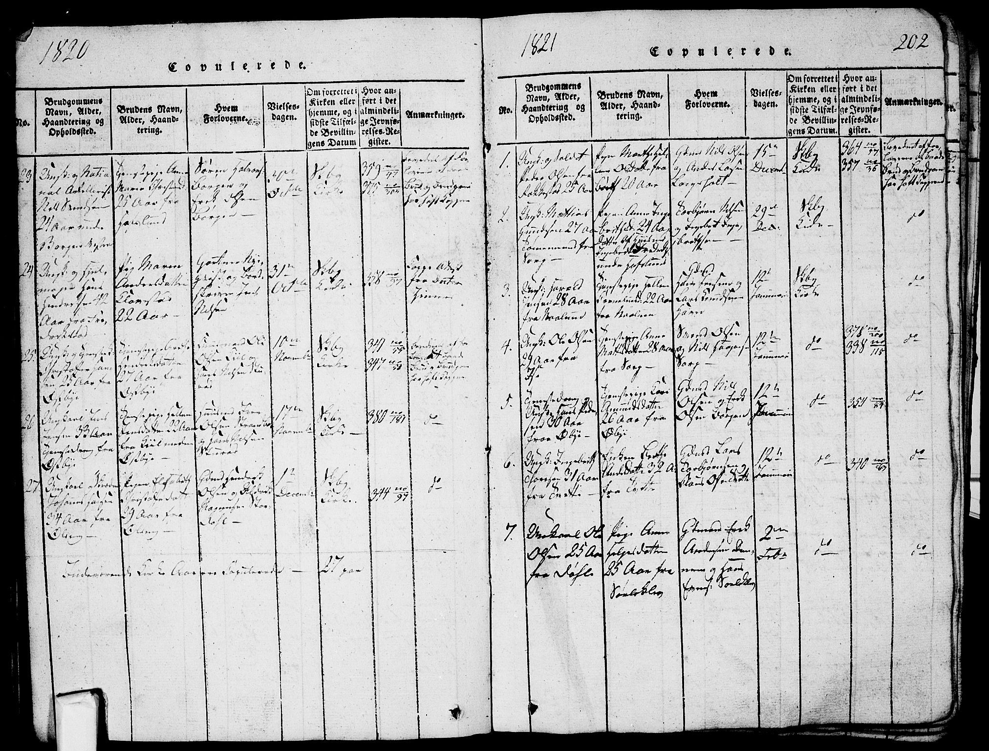 Skjeberg prestekontor Kirkebøker, SAO/A-10923/G/Ga/L0001: Parish register (copy) no. I 1, 1815-1830, p. 202