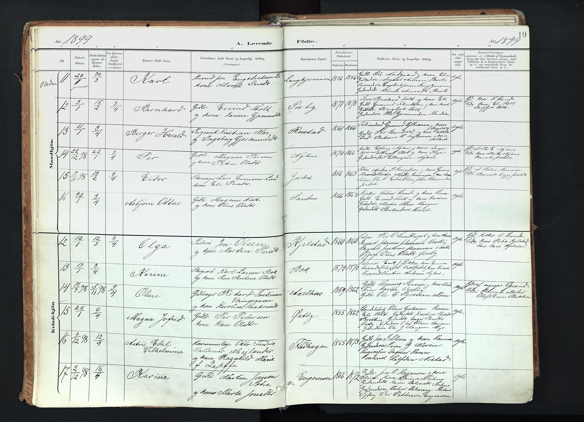 Trysil prestekontor, AV/SAH-PREST-046/H/Ha/Haa/L0012: Parish register (official) no. 12, 1898-1917, p. 19