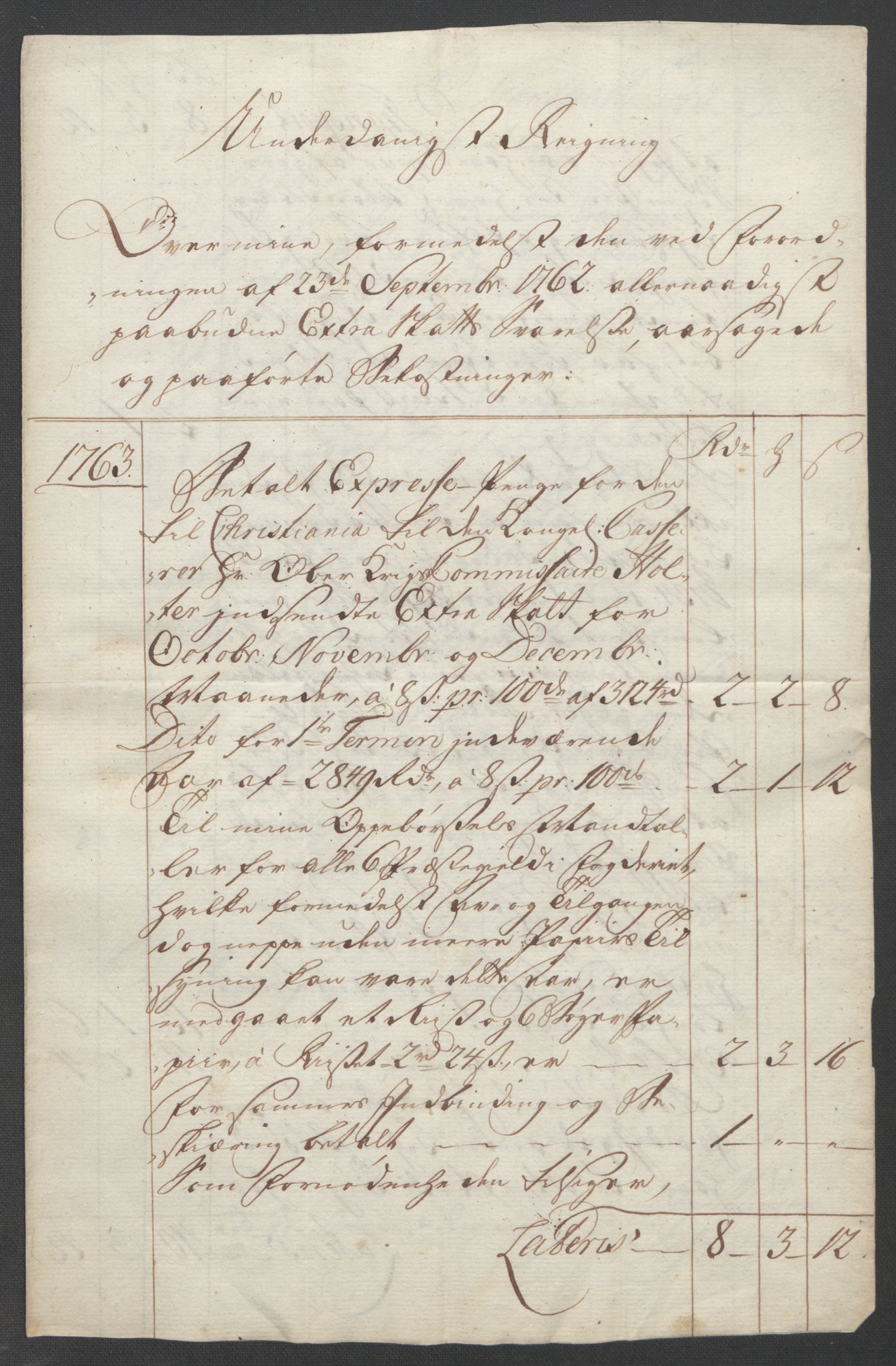 Rentekammeret inntil 1814, Reviderte regnskaper, Fogderegnskap, RA/EA-4092/R31/L1833: Ekstraskatten Hurum, Røyken, Eiker, Lier og Buskerud, 1762-1764, p. 141