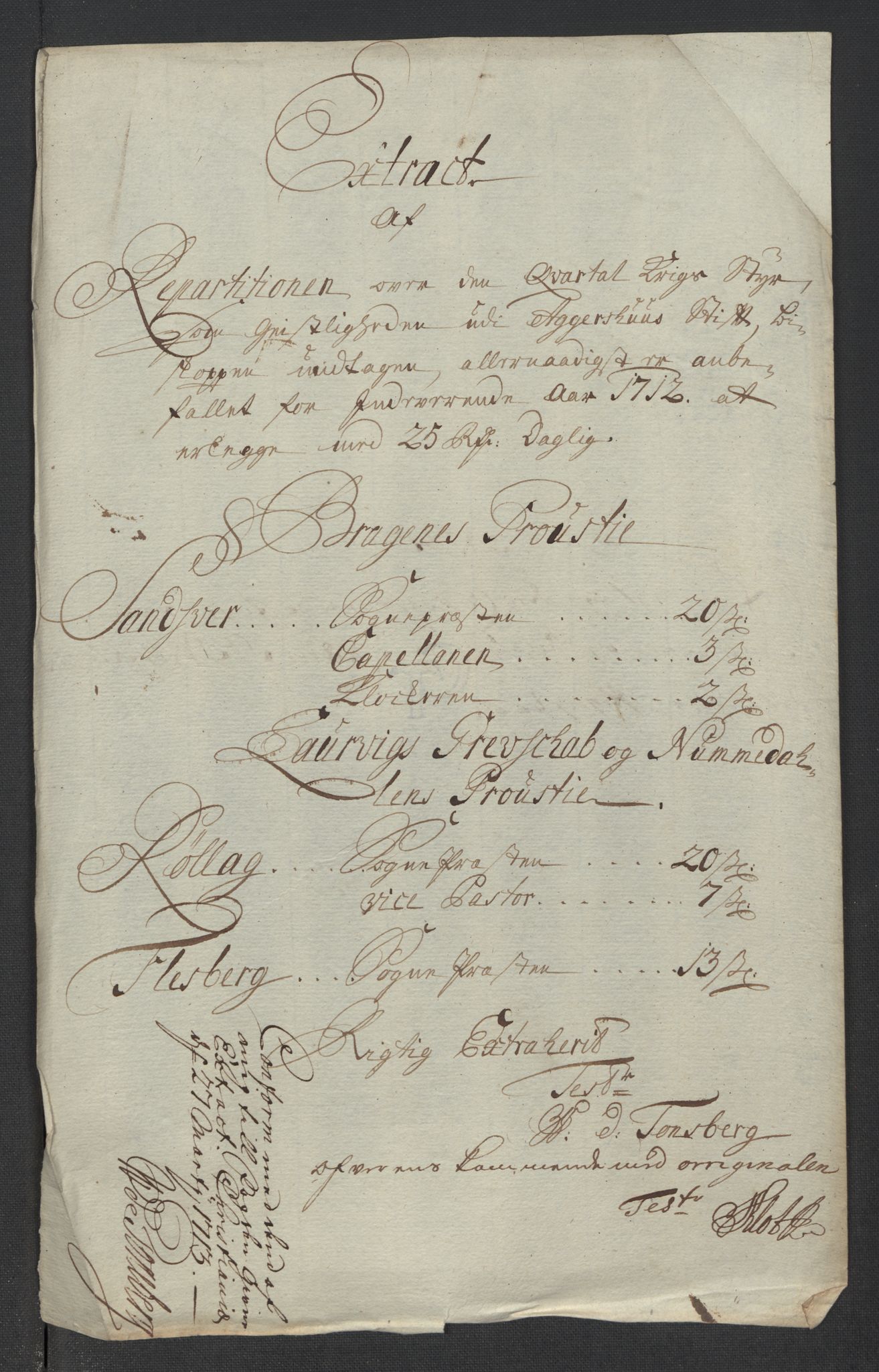 Rentekammeret inntil 1814, Reviderte regnskaper, Fogderegnskap, AV/RA-EA-4092/R24/L1587: Fogderegnskap Numedal og Sandsvær, 1712, p. 224