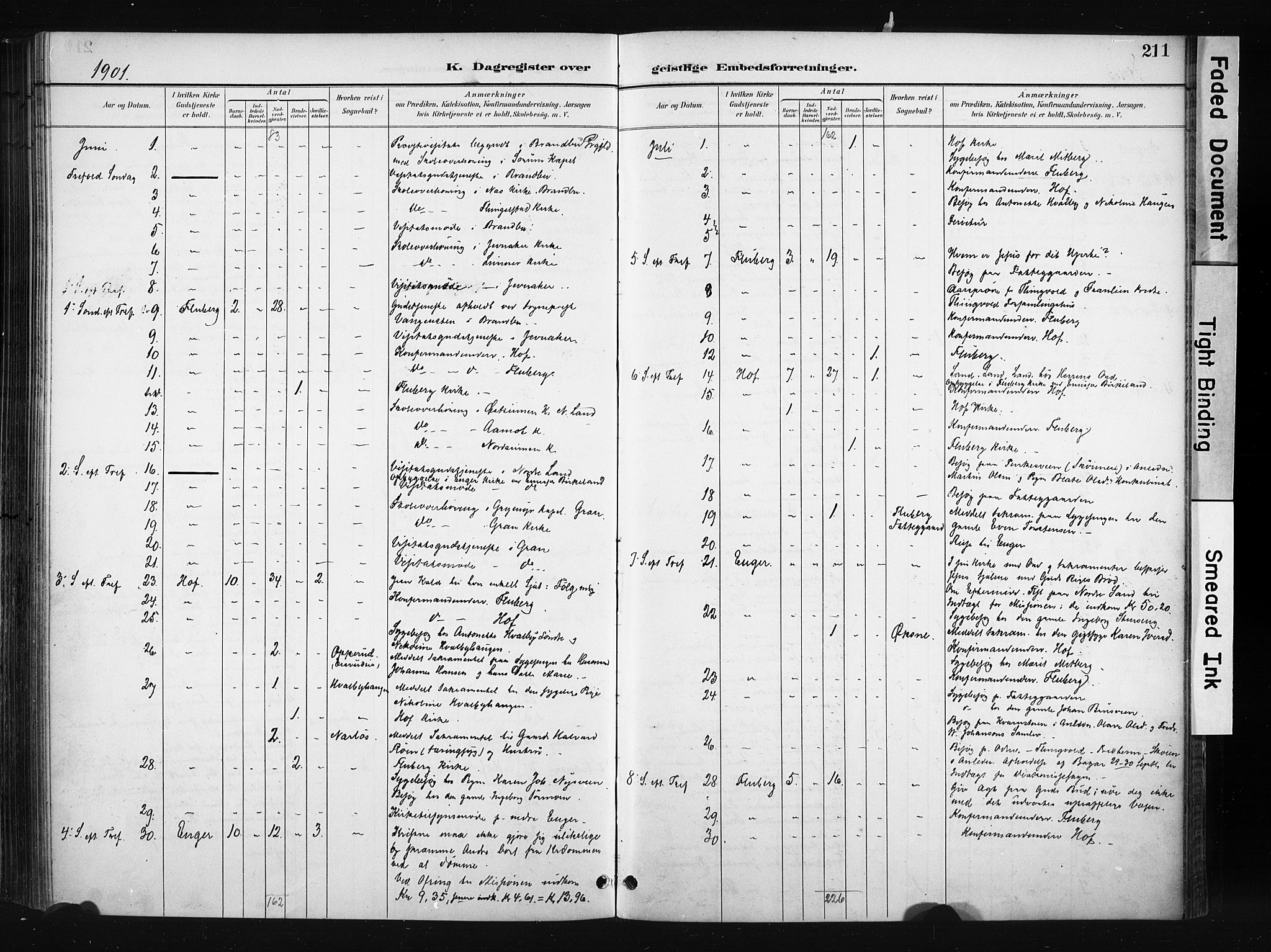 Søndre Land prestekontor, AV/SAH-PREST-122/K/L0004: Parish register (official) no. 4, 1895-1904, p. 211