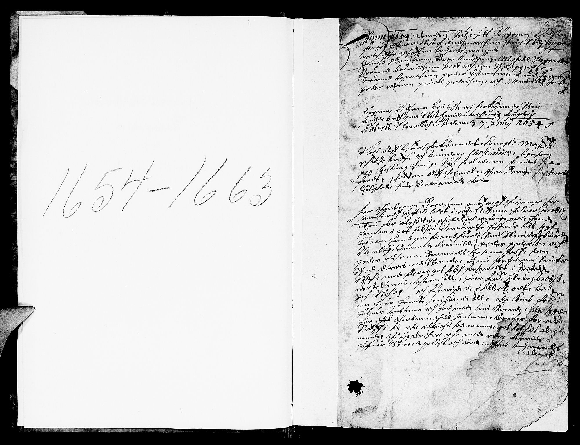 Finnmark sorenskriveri, SATØ/S-0053/F/Fa/L0010: Justisprotokoller, 1654-1663, p. 2