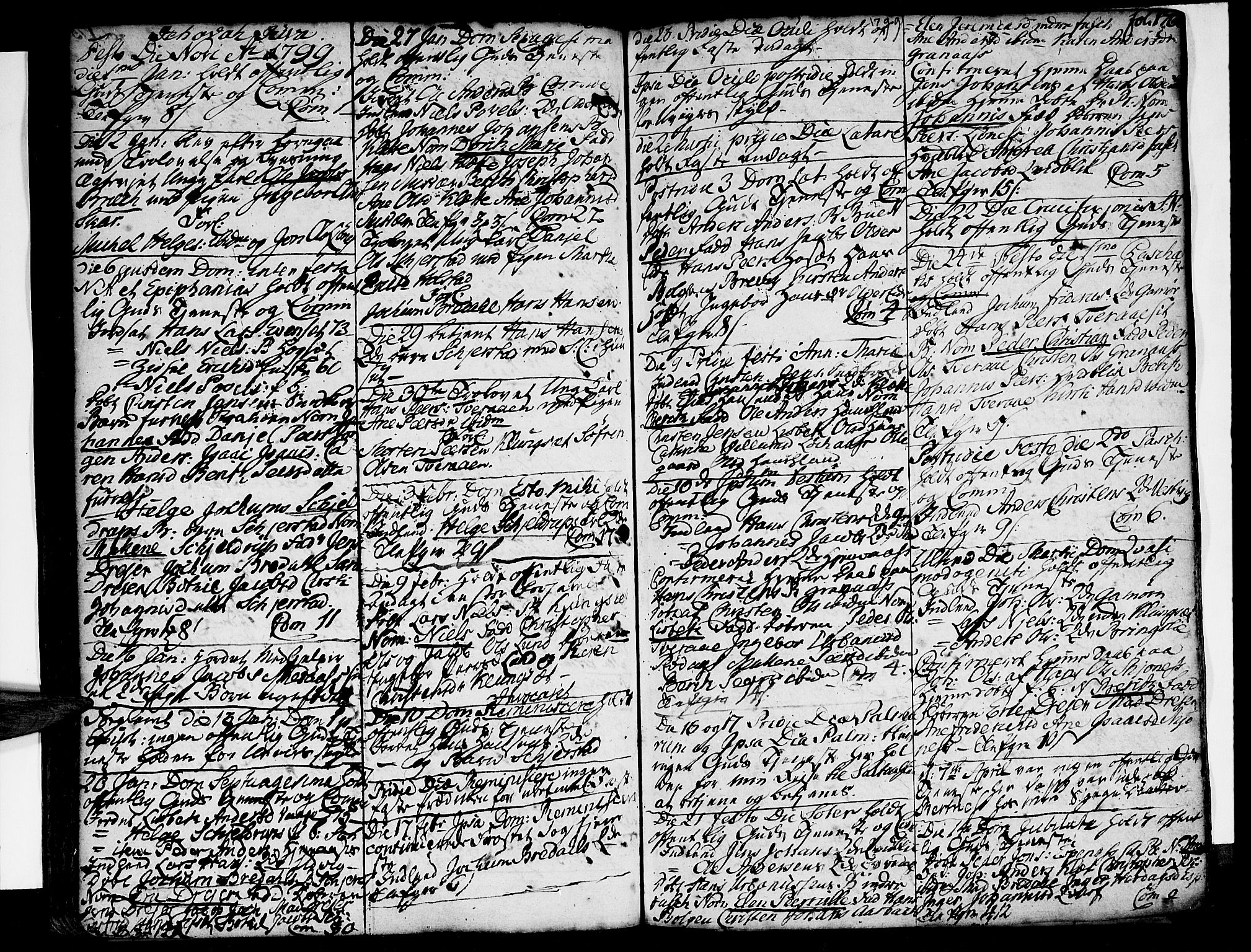 Ministerialprotokoller, klokkerbøker og fødselsregistre - Nordland, SAT/A-1459/852/L0735: Parish register (official) no. 852A05, 1762-1820, p. 176