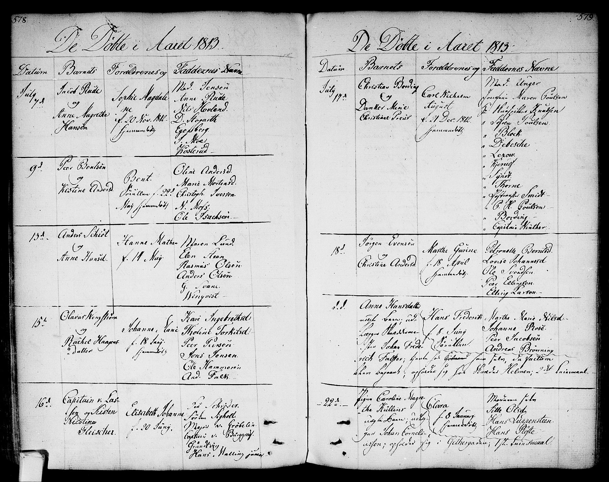 Bragernes kirkebøker, SAKO/A-6/F/Fa/L0006a: Parish register (official) no. I 6, 1782-1814, p. 578-579