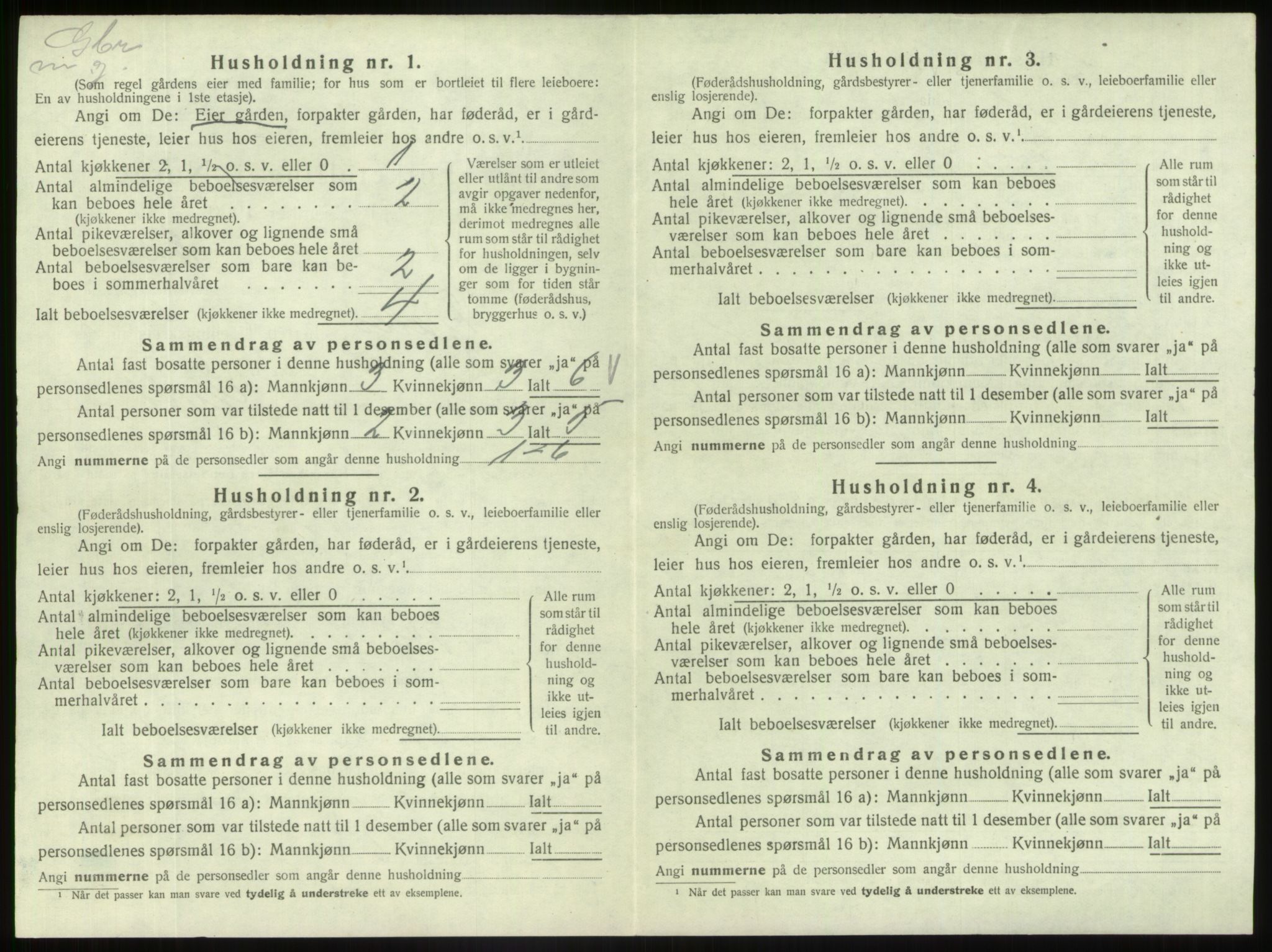 SAB, 1920 census for Fjaler, 1920, p. 656