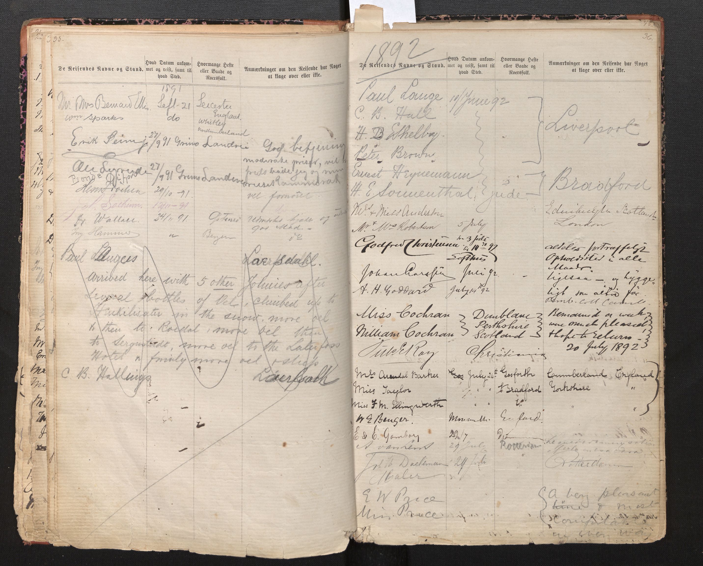 Dokumentsamlingen - Statsarkivet i Bergen, SAB/A-100027/B/L0004: Dokumenter, 1879-1901, p. 35-36