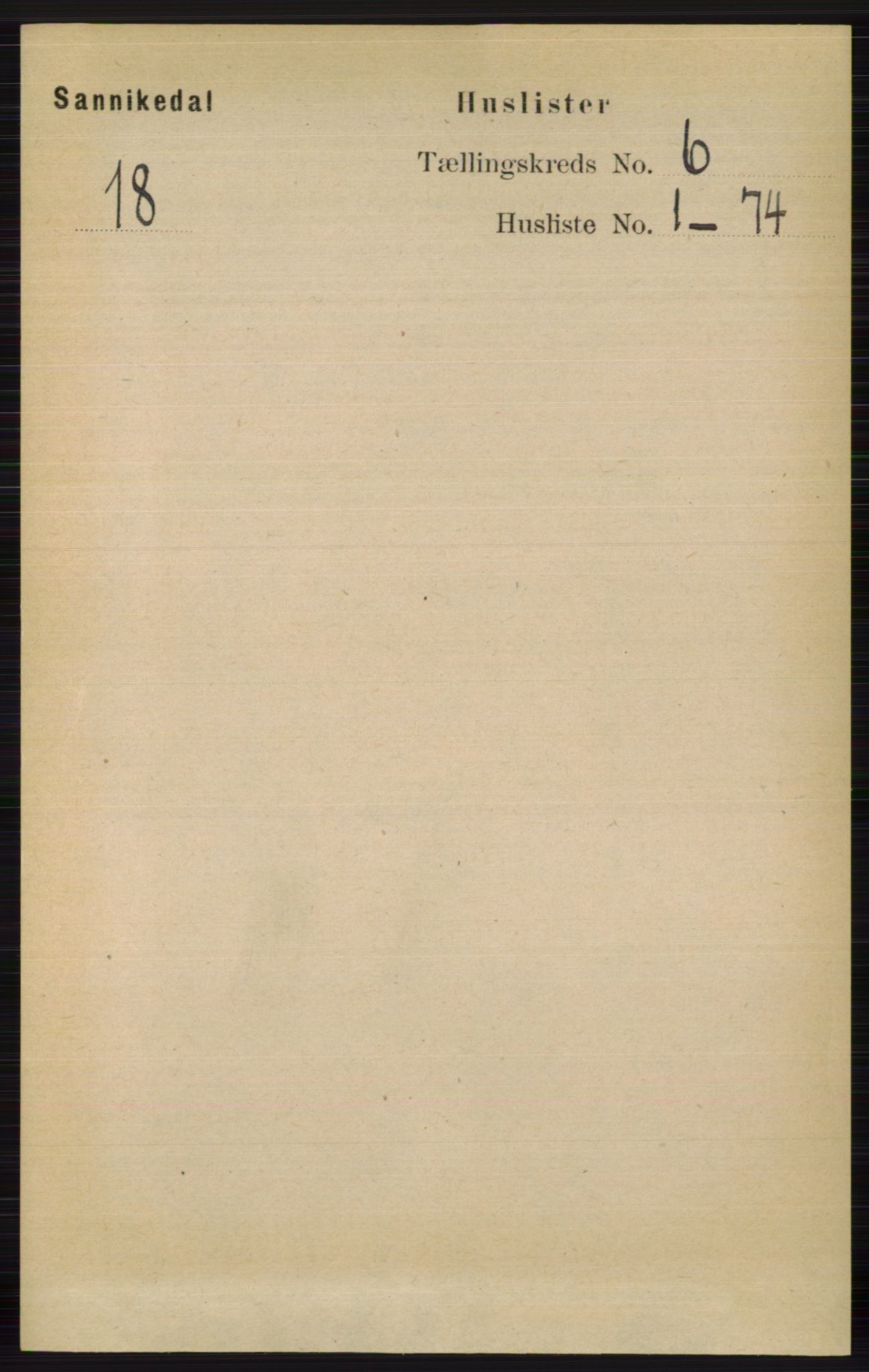 RA, 1891 census for 0816 Sannidal, 1891, p. 2475