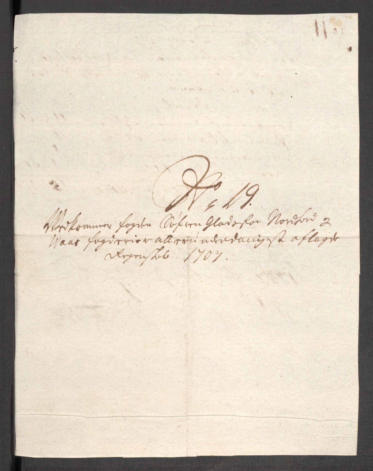 Rentekammeret inntil 1814, Reviderte regnskaper, Fogderegnskap, RA/EA-4092/R51/L3188: Fogderegnskap Nordhordland og Voss, 1706-1707, p. 135