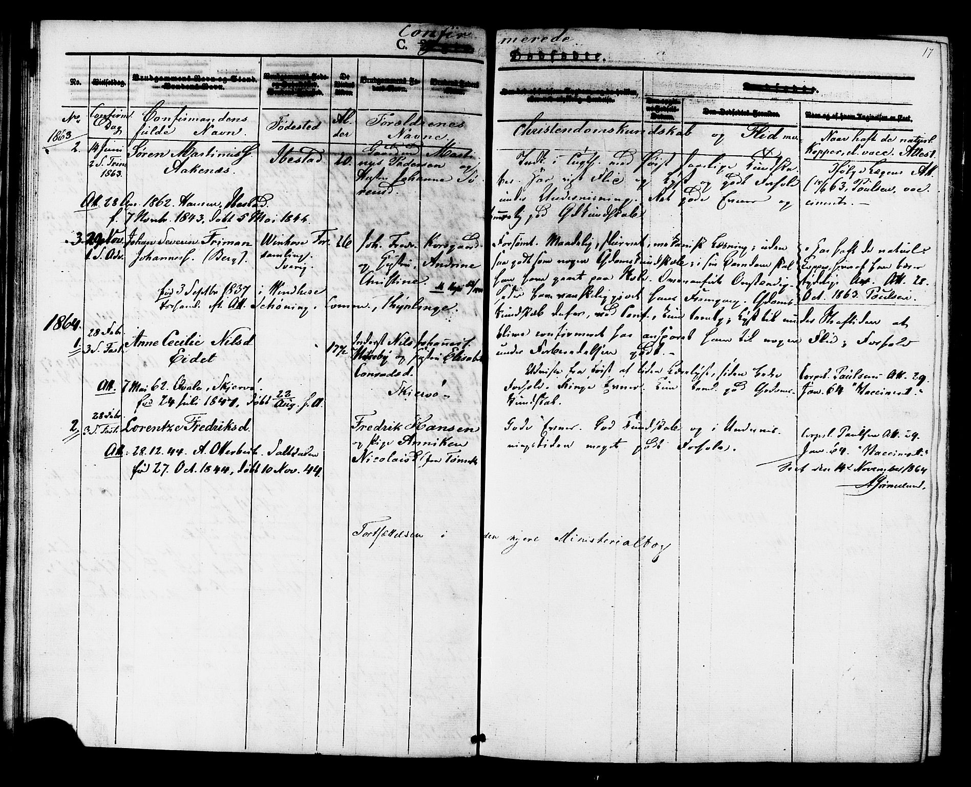 Ministerialprotokoller, klokkerbøker og fødselsregistre - Sør-Trøndelag, SAT/A-1456/624/L0480: Parish register (official) no. 624A01, 1841-1864, p. 17
