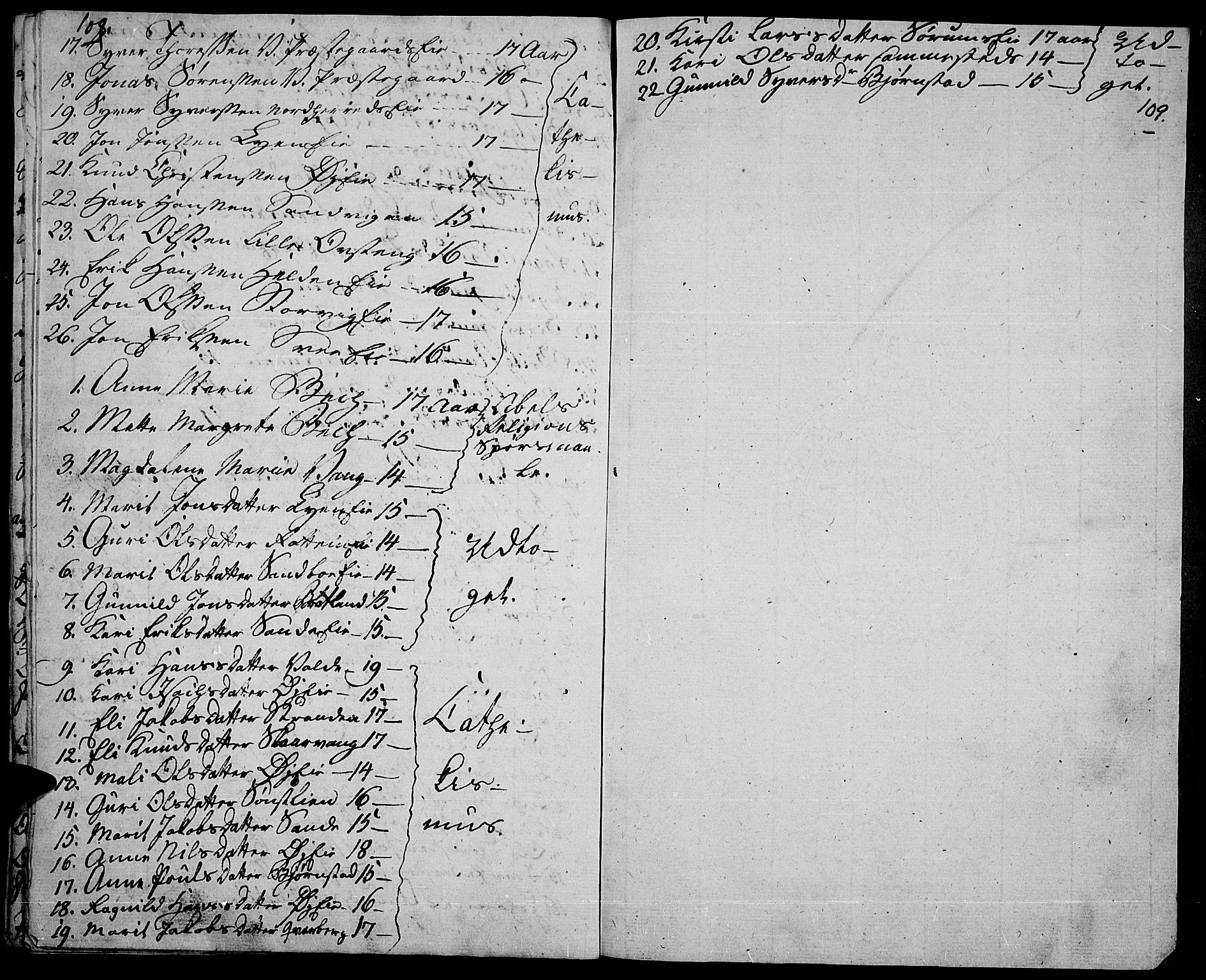 Vågå prestekontor, SAH/PREST-076/H/Ha/Haa/L0002: Parish register (official) no. 2, 1810-1815, p. 108-109