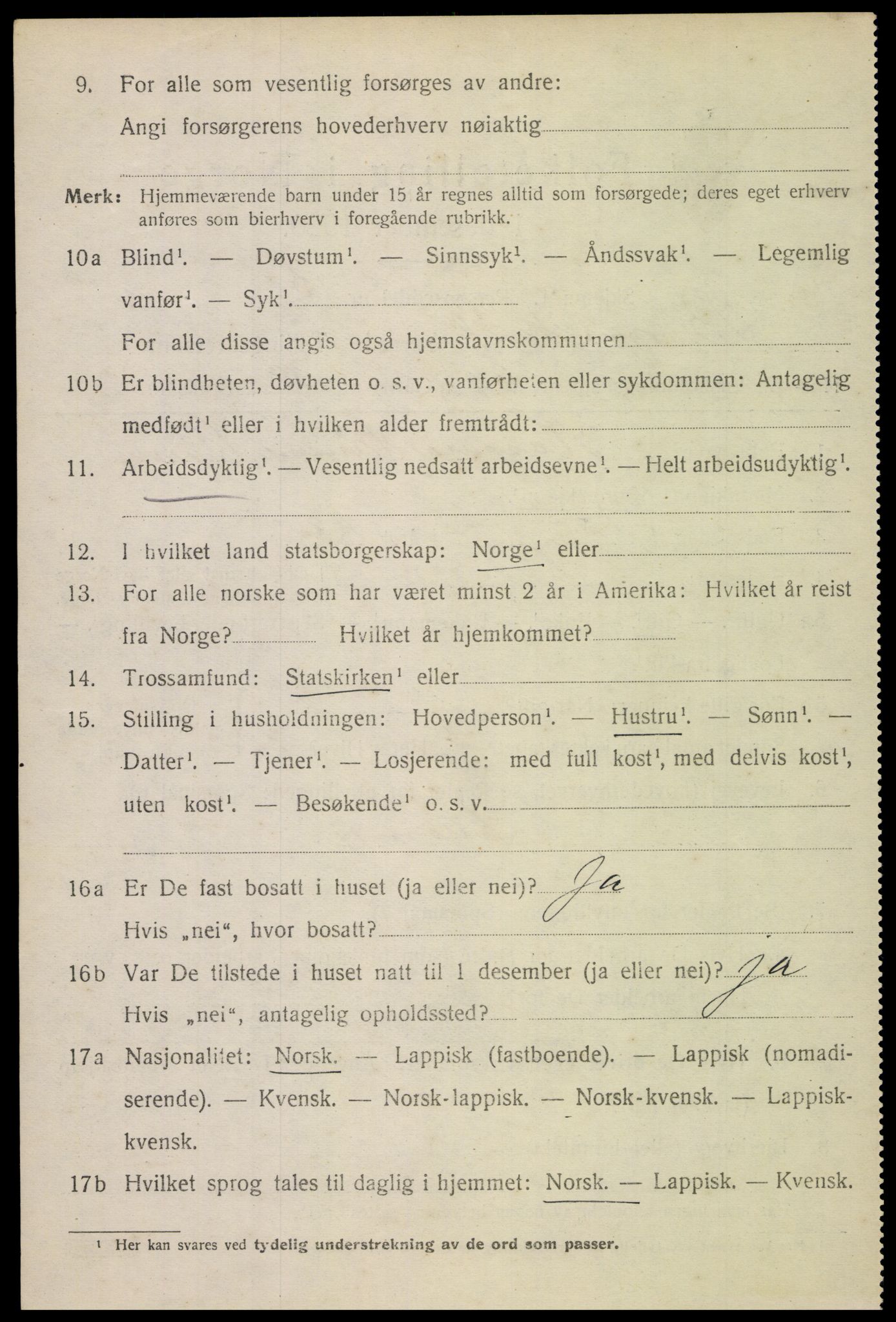 SAT, 1920 census for Borge, 1920, p. 7200
