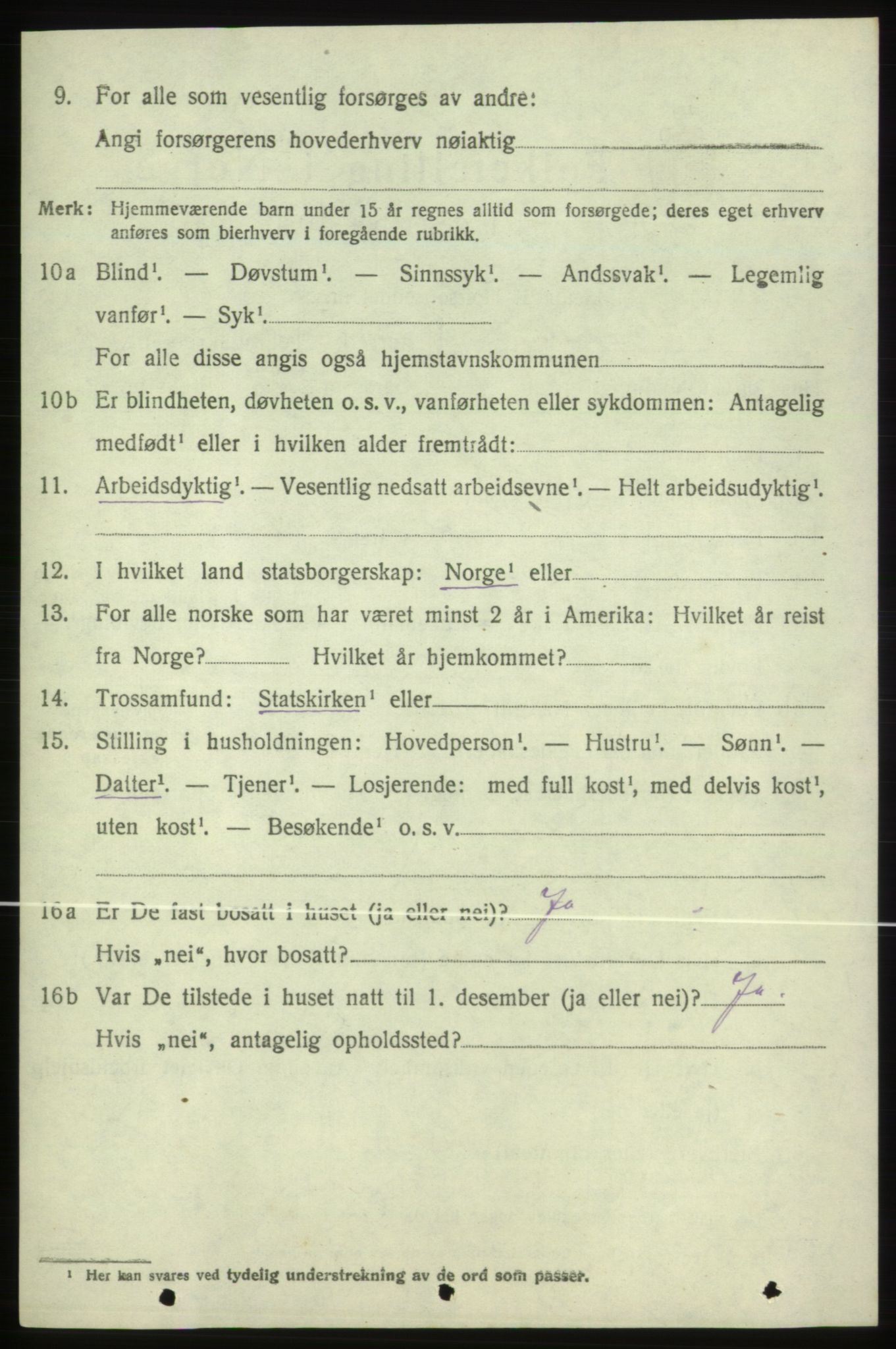 SAB, 1920 census for Skånevik, 1920, p. 6170