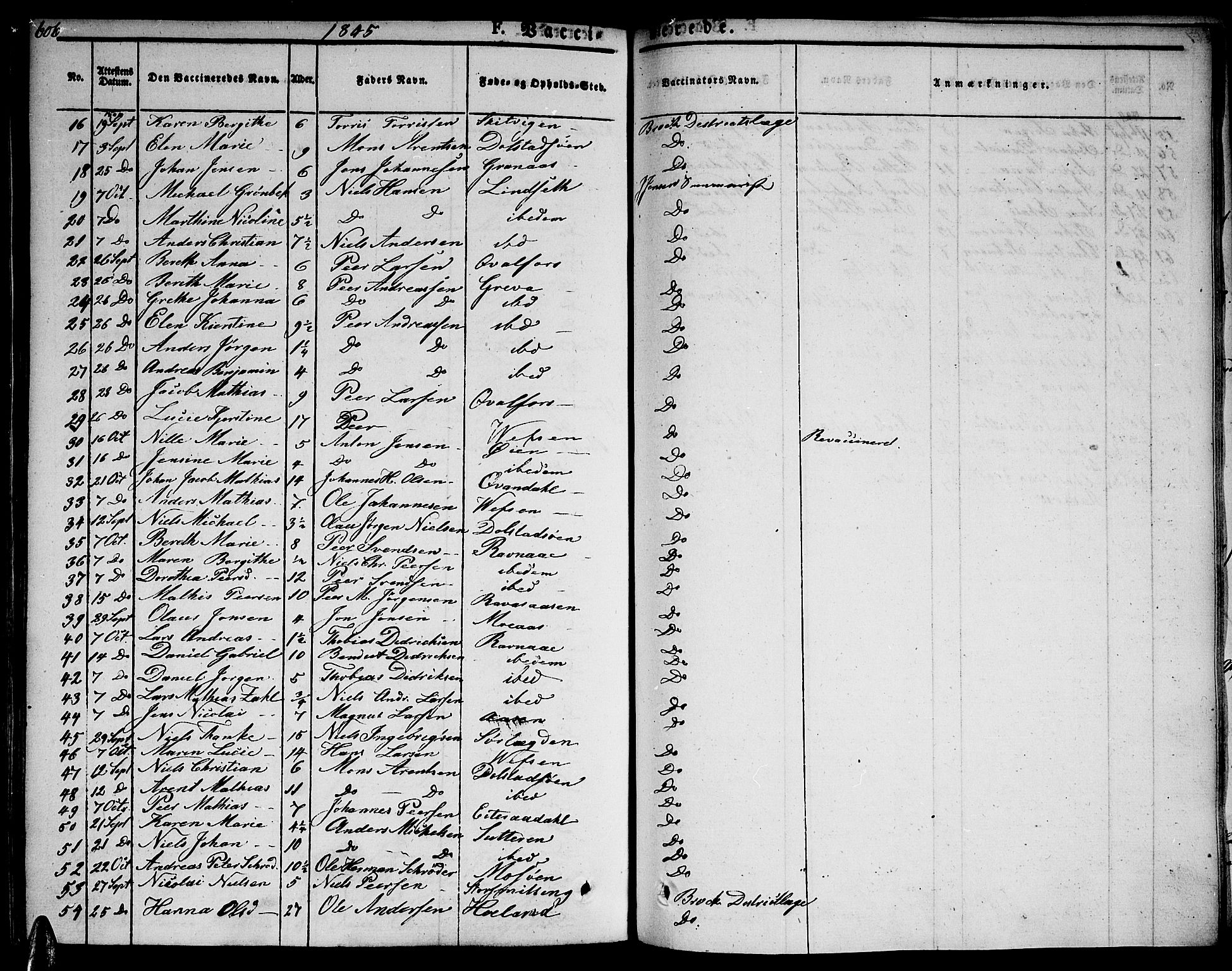 Ministerialprotokoller, klokkerbøker og fødselsregistre - Nordland, AV/SAT-A-1459/820/L0290: Parish register (official) no. 820A11, 1826-1845, p. 606