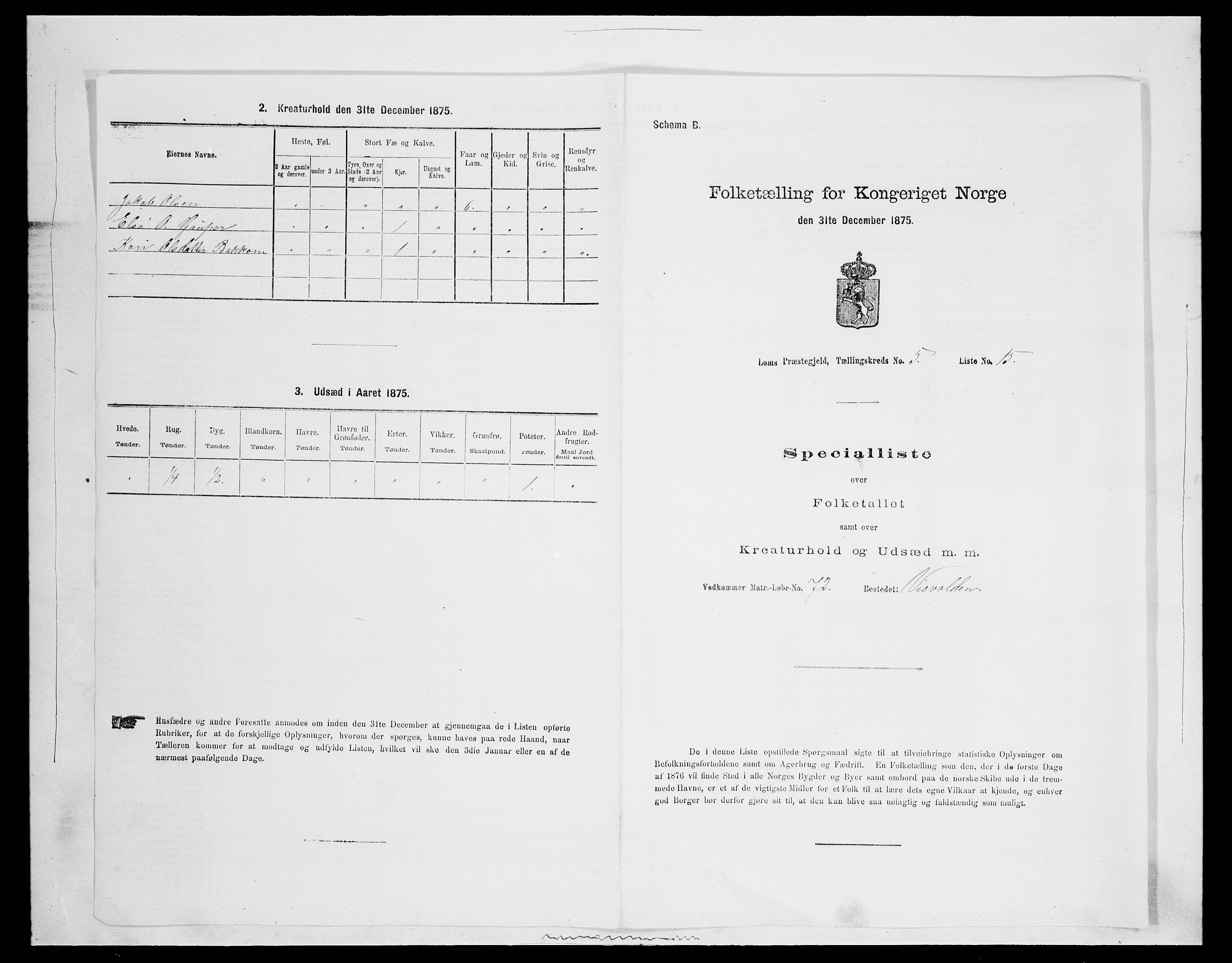 SAH, 1875 census for 0514P Lom, 1875, p. 771