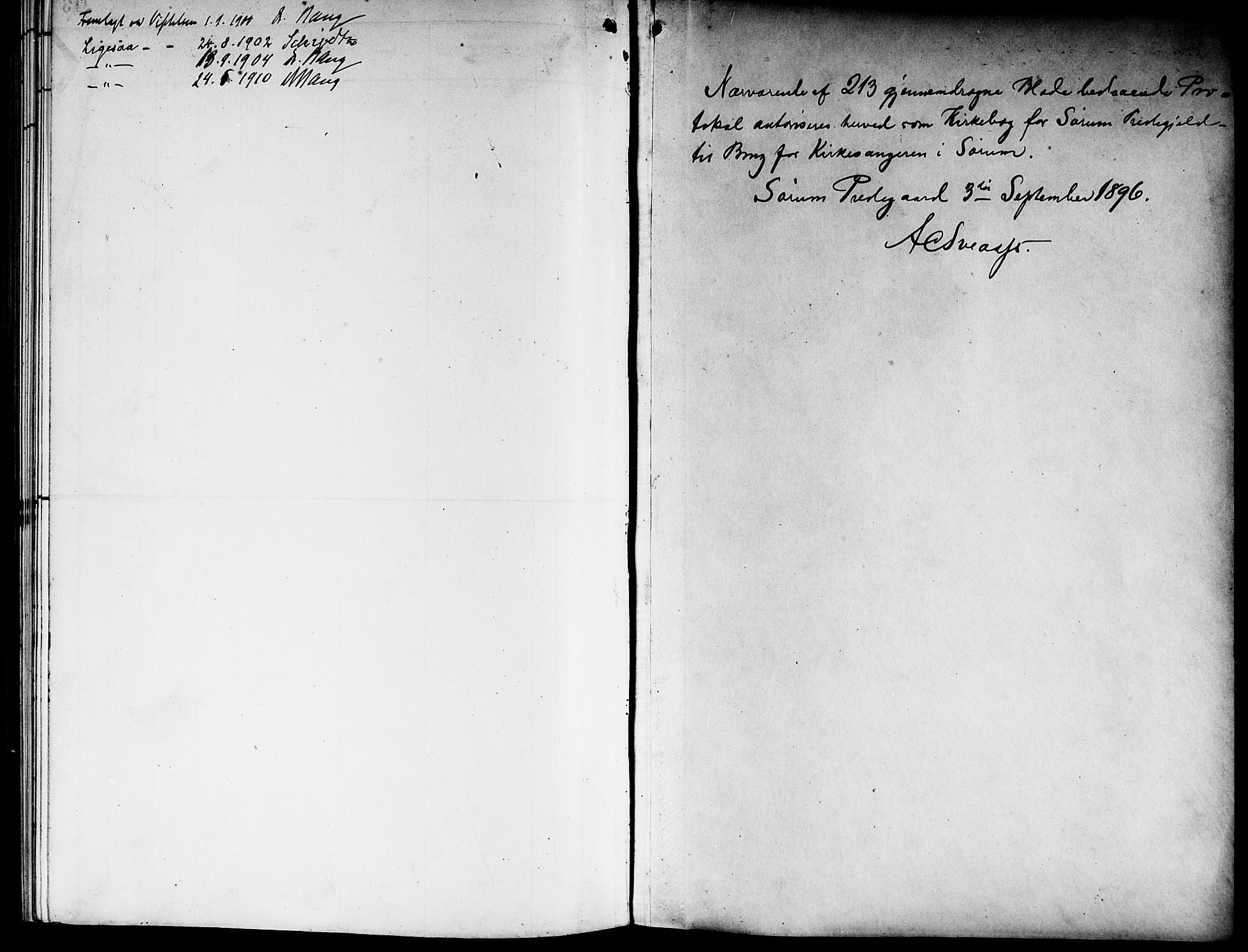 Sørum prestekontor Kirkebøker, SAO/A-10303/G/Ga/L0006: Parish register (copy) no. I 6, 1894-1906