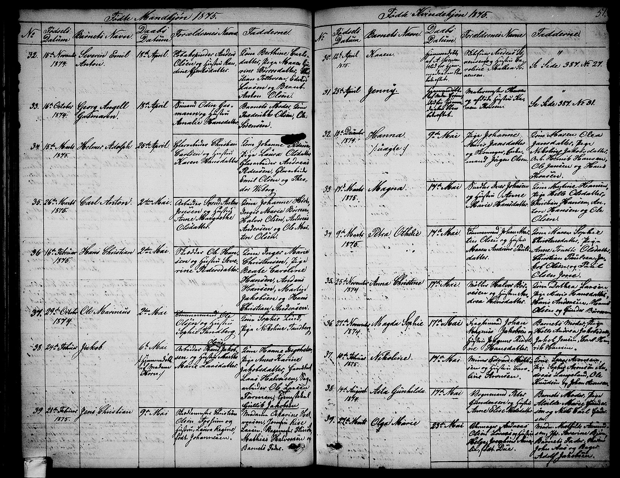 Larvik kirkebøker, SAKO/A-352/G/Ga/L0004: Parish register (copy) no. I 4, 1871-1888, p. 51