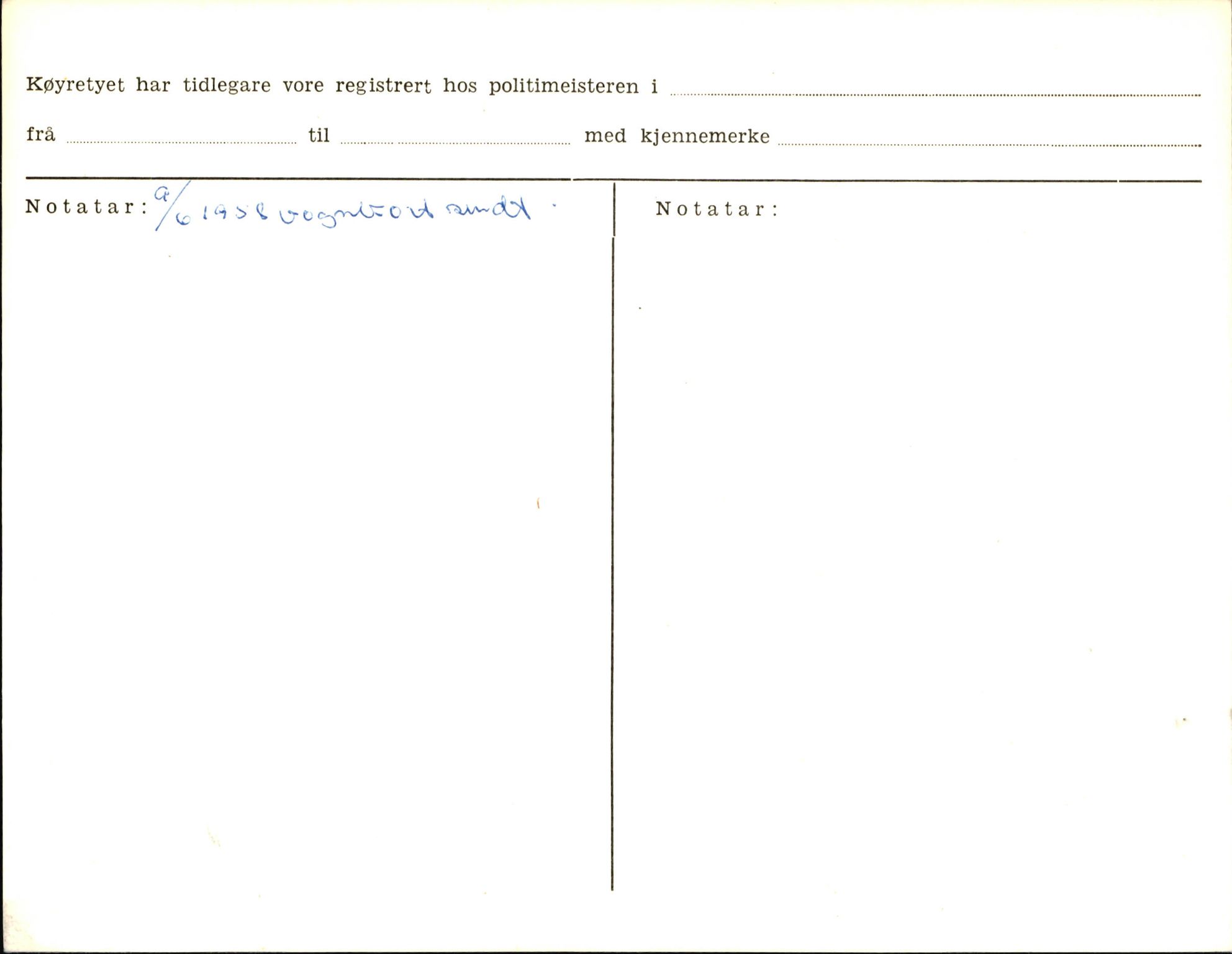 Statens vegvesen, Sogn og Fjordane vegkontor, AV/SAB-A-5301/4/F/L0006: Registerkort utmeldte Fjordane S8300-9500, 1930-1961, p. 41