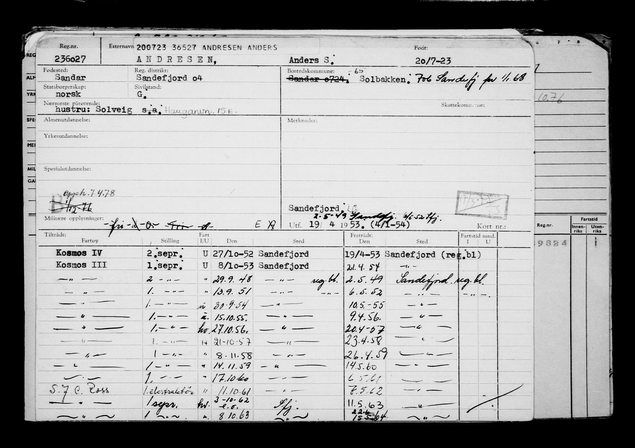 Direktoratet for sjømenn, AV/RA-S-3545/G/Gb/L0221: Hovedkort, 1923, p. 167