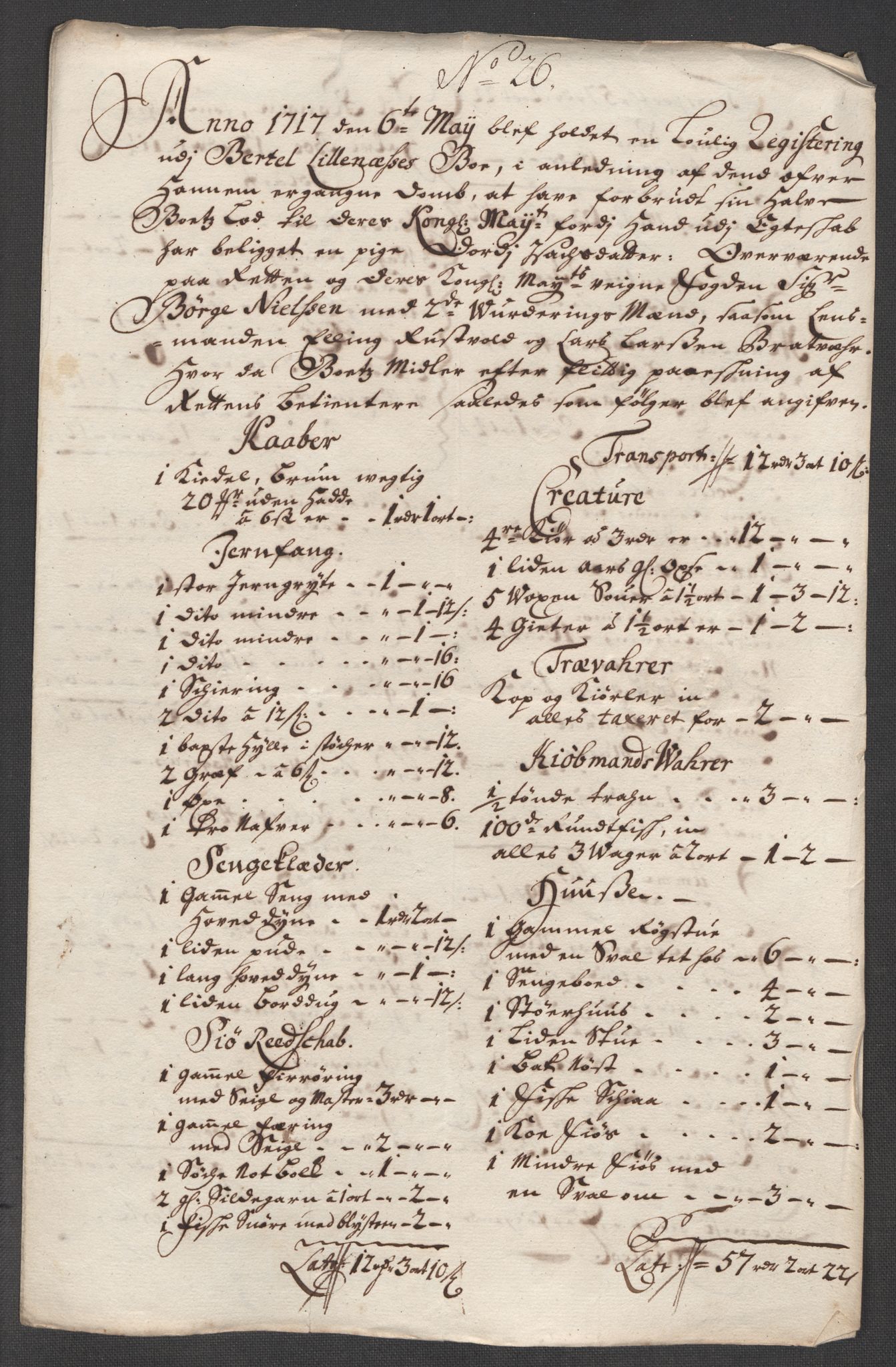 Rentekammeret inntil 1814, Reviderte regnskaper, Fogderegnskap, AV/RA-EA-4092/R56/L3750: Fogderegnskap Nordmøre, 1717, p. 195