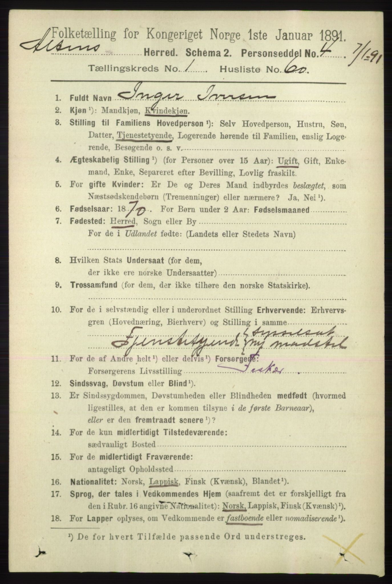 RA, 1891 census for 2012 Alta, 1891, p. 368