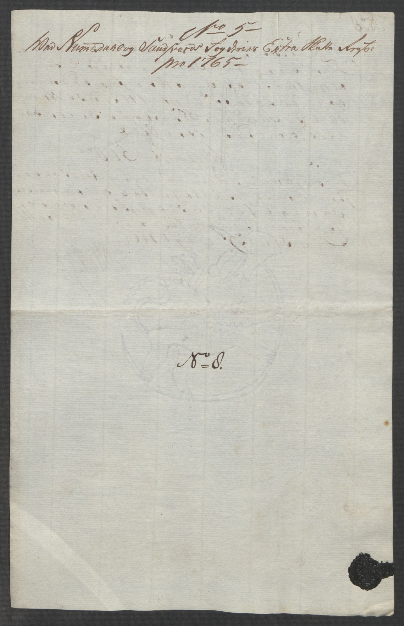 Rentekammeret inntil 1814, Reviderte regnskaper, Fogderegnskap, RA/EA-4092/R24/L1672: Ekstraskatten Numedal og Sandsvær, 1762-1767, p. 289