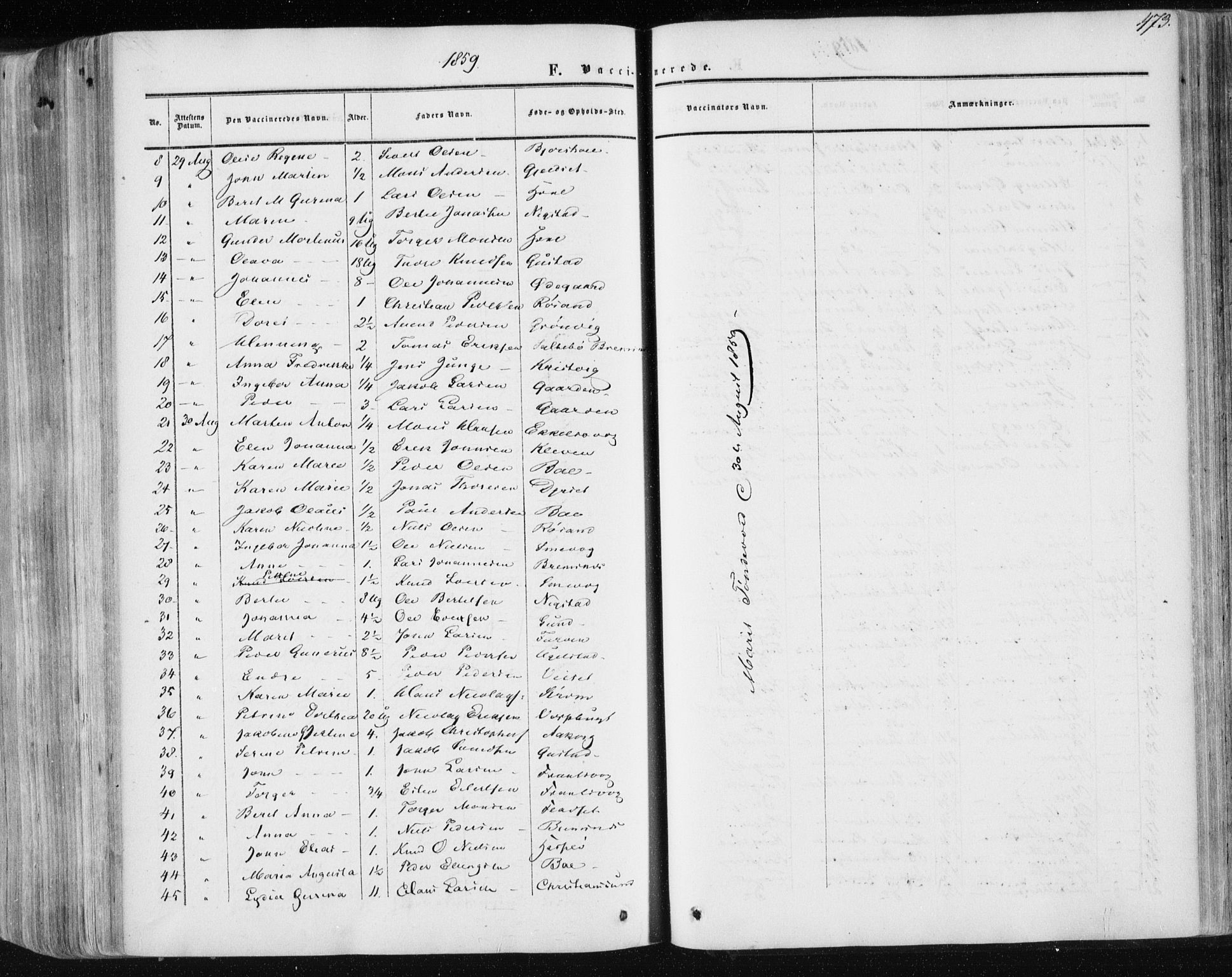 Ministerialprotokoller, klokkerbøker og fødselsregistre - Møre og Romsdal, AV/SAT-A-1454/568/L0804: Parish register (official) no. 568A11, 1854-1868, p. 473