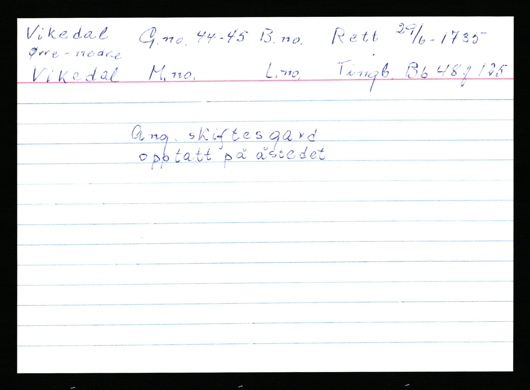 Statsarkivet i Stavanger, AV/SAST-A-101971/03/Y/Ym/L0067: Åstedskort sortert etter gårdsnavn: Vik - Vold, 1600-1950, p. 127