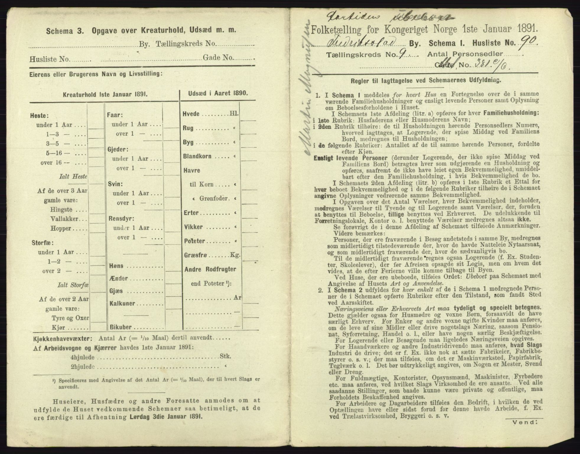 RA, 1891 census for 0103 Fredrikstad, 1891, p. 1880