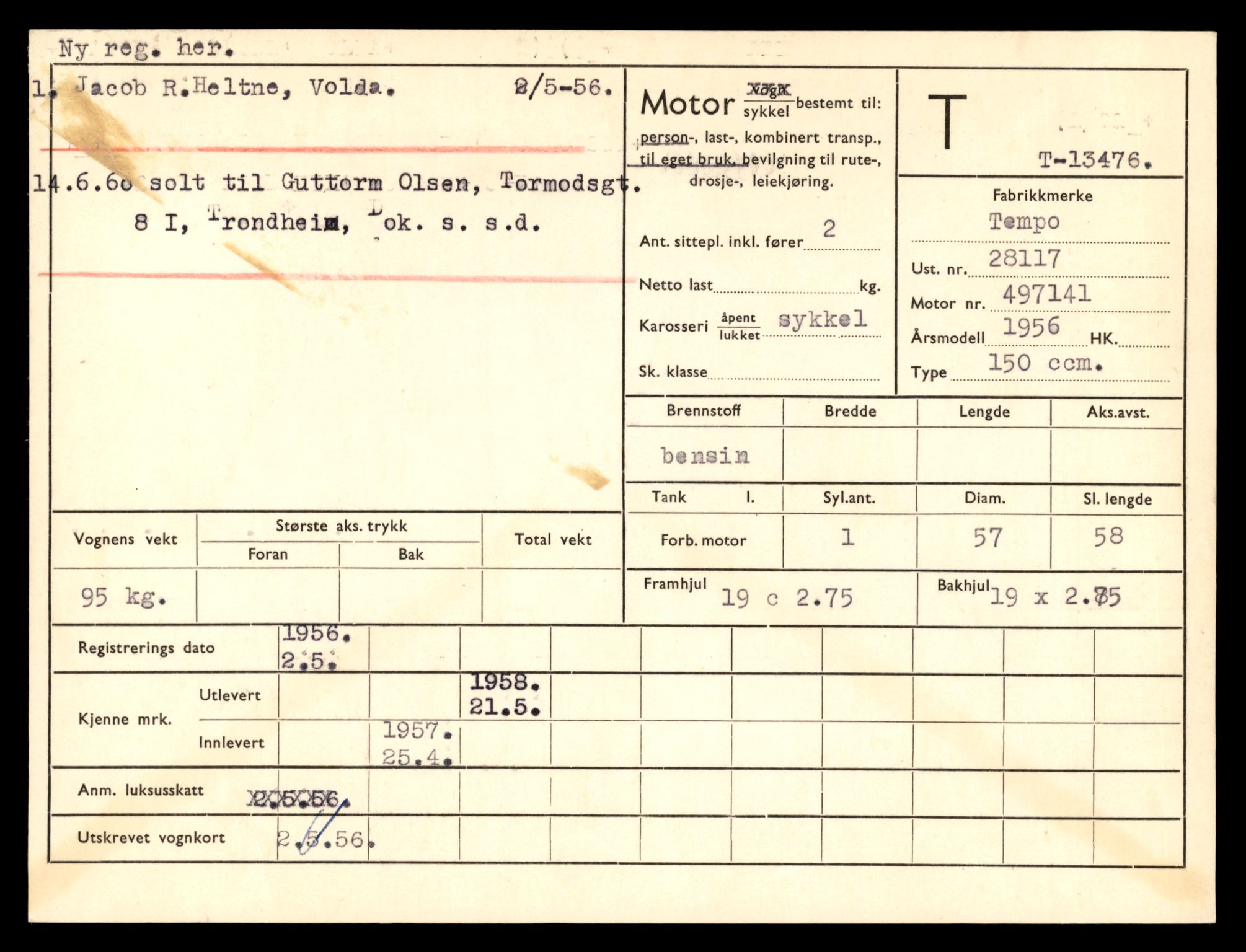 Møre og Romsdal vegkontor - Ålesund trafikkstasjon, AV/SAT-A-4099/F/Fe/L0039: Registreringskort for kjøretøy T 13361 - T 13530, 1927-1998, p. 1942