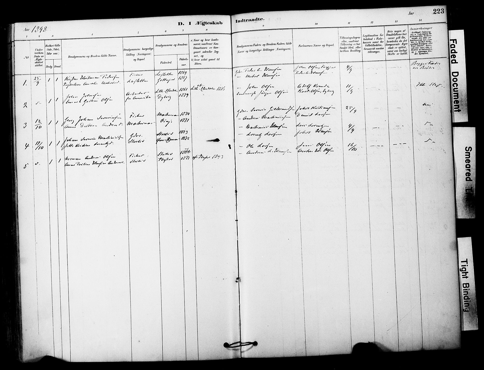Tranøy sokneprestkontor, SATØ/S-1313/I/Ia/Iaa/L0011kirke: Parish register (official) no. 11, 1878-1904, p. 223