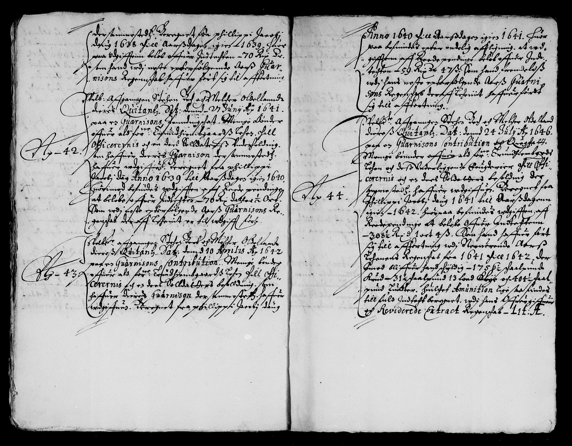 Rentekammeret inntil 1814, Reviderte regnskaper, Lensregnskaper, AV/RA-EA-5023/R/Rb/Rbw/L0073: Trondheim len, 1629-1643