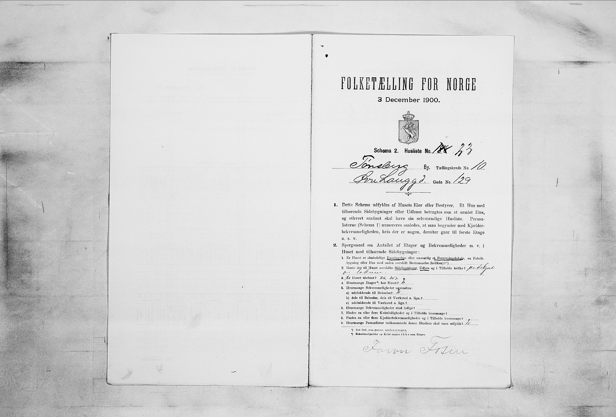 RA, 1900 census for Tønsberg, 1900, p. 1526