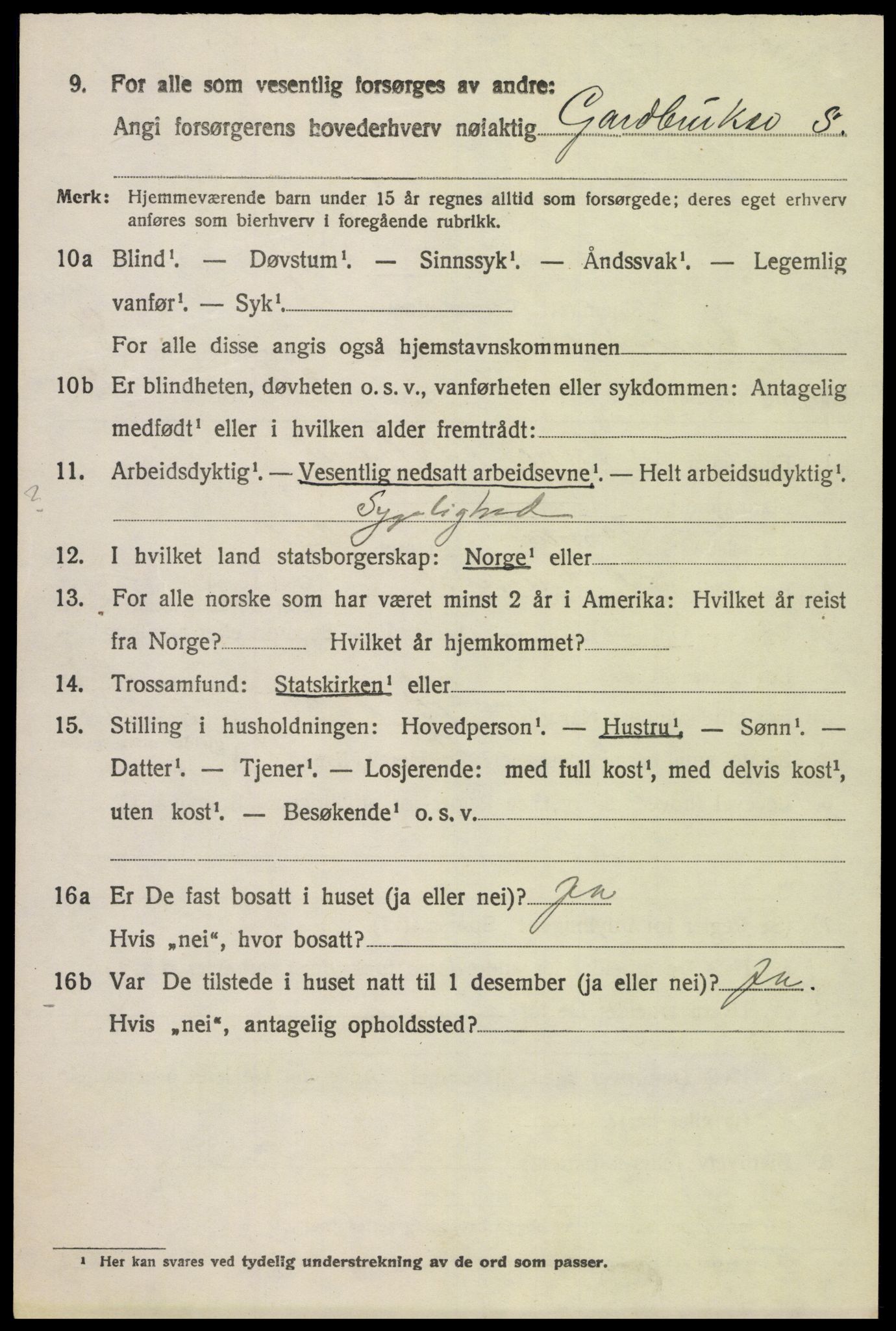 SAH, 1920 census for Østre Gausdal, 1920, p. 4561