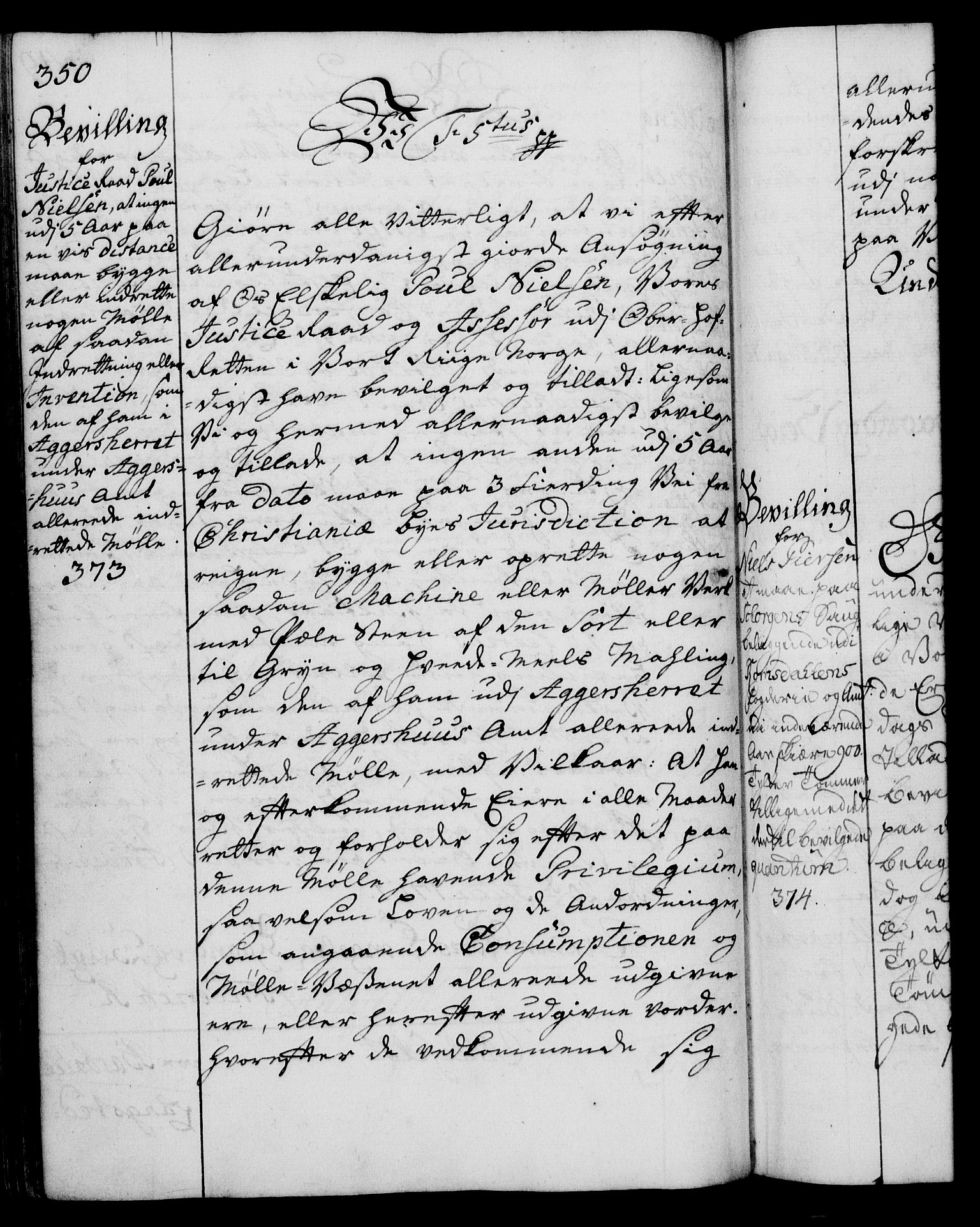 Rentekammeret, Kammerkanselliet, AV/RA-EA-3111/G/Gg/Gga/L0007: Norsk ekspedisjonsprotokoll med register (merket RK 53.7), 1759-1768, p. 350