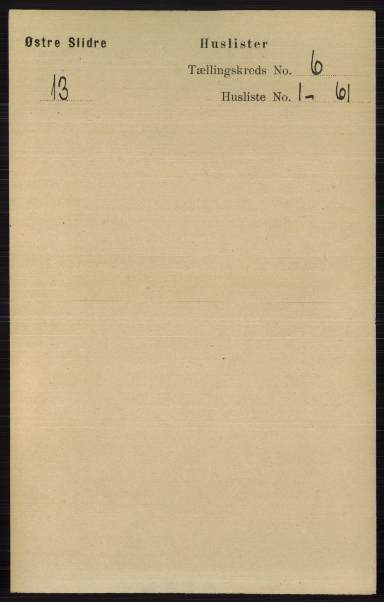 RA, 1891 census for 0544 Øystre Slidre, 1891, p. 1735