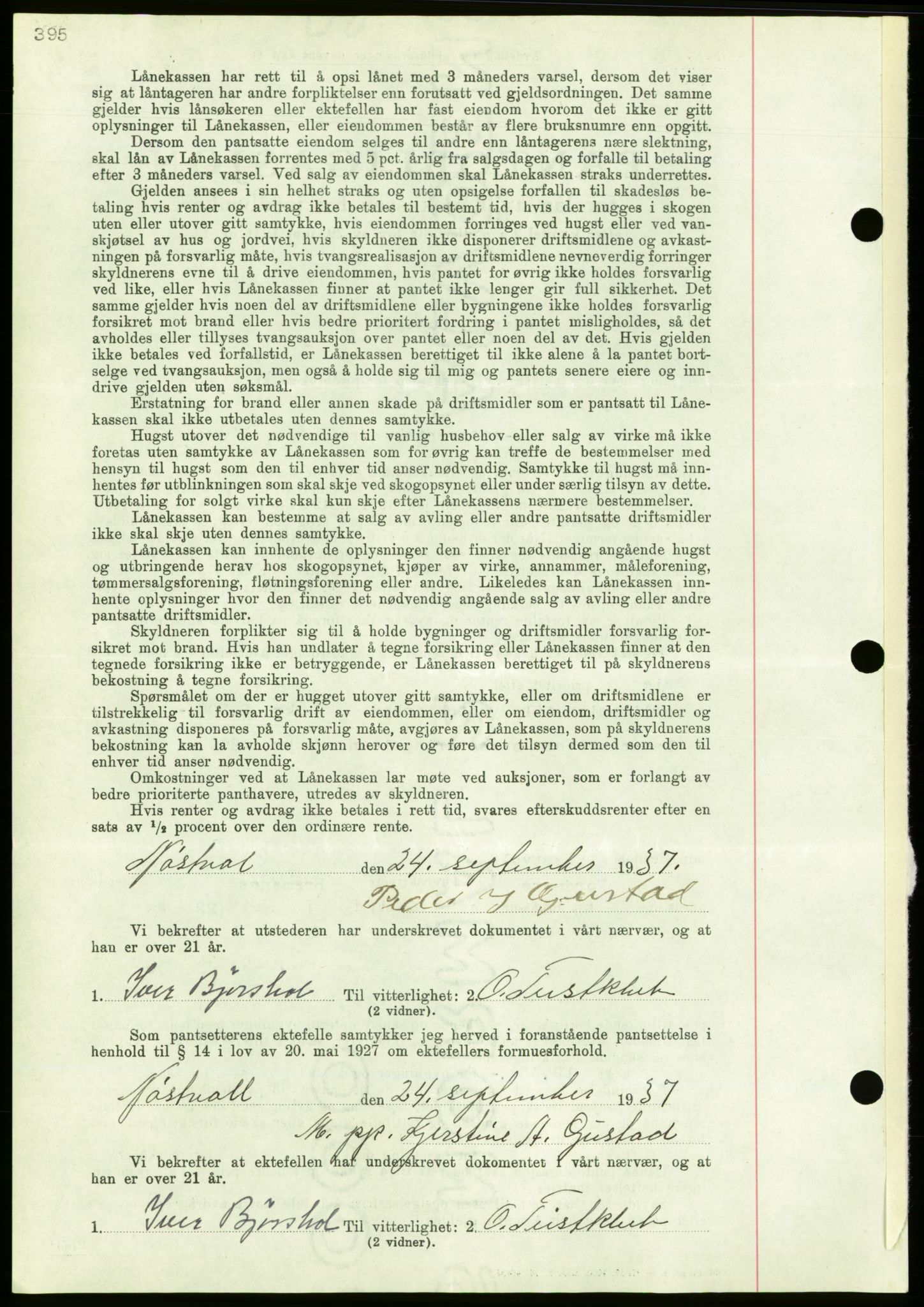 Nordmøre sorenskriveri, AV/SAT-A-4132/1/2/2Ca/L0092: Mortgage book no. B82, 1937-1938, Diary no: : 2980/1937