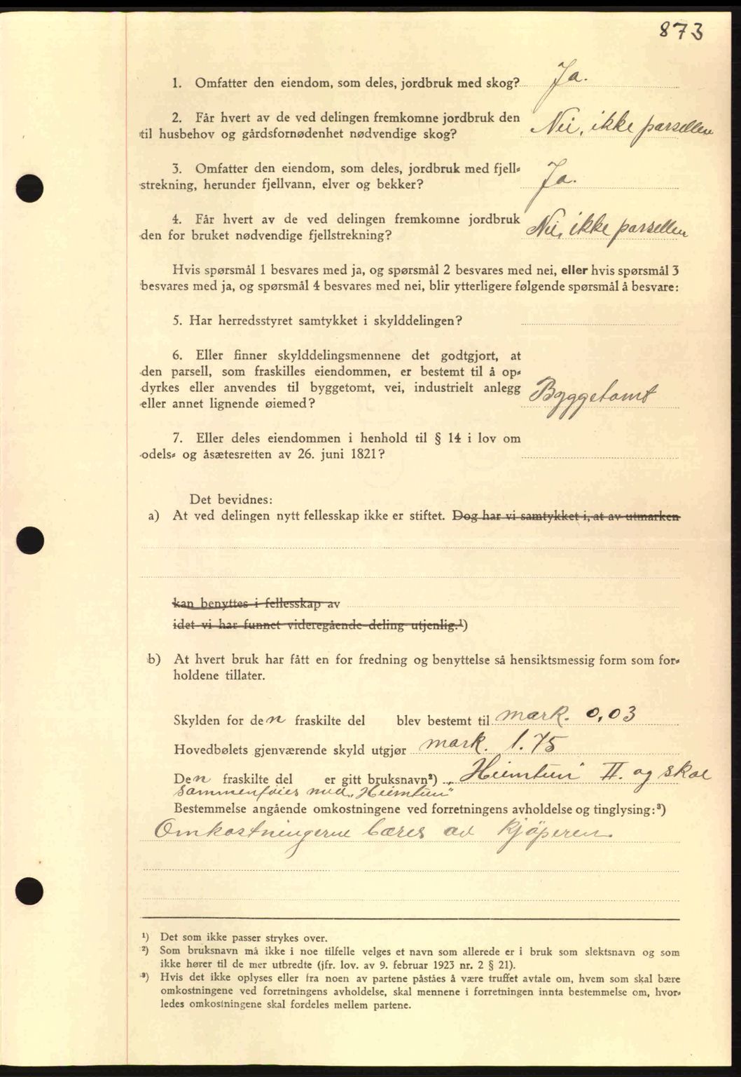 Nordmøre sorenskriveri, AV/SAT-A-4132/1/2/2Ca: Mortgage book no. A93, 1942-1942, Diary no: : 2547/1942