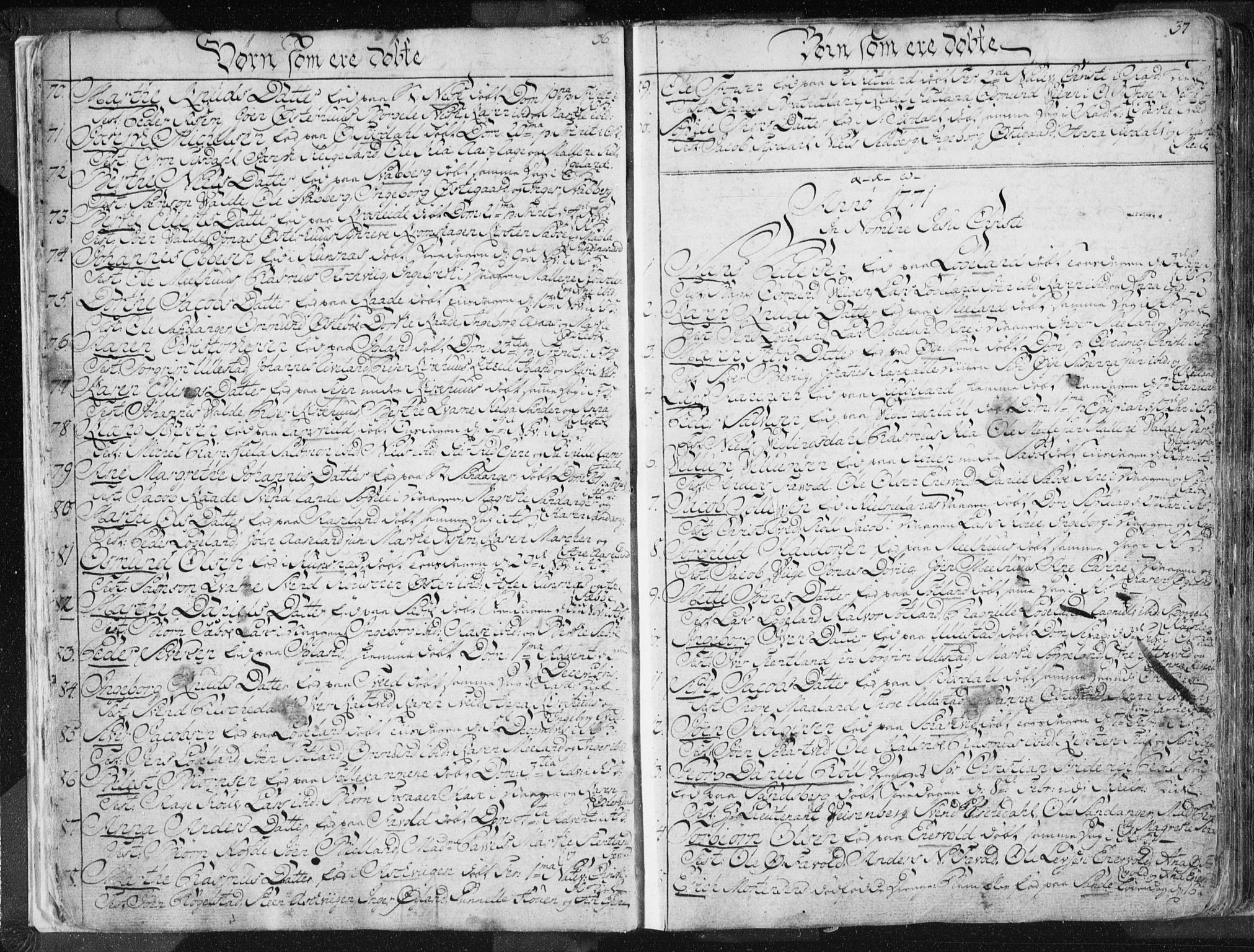Hjelmeland sokneprestkontor, AV/SAST-A-101843/01/IV/L0001: Parish register (official) no. A 1, 1760-1799, p. 36-37